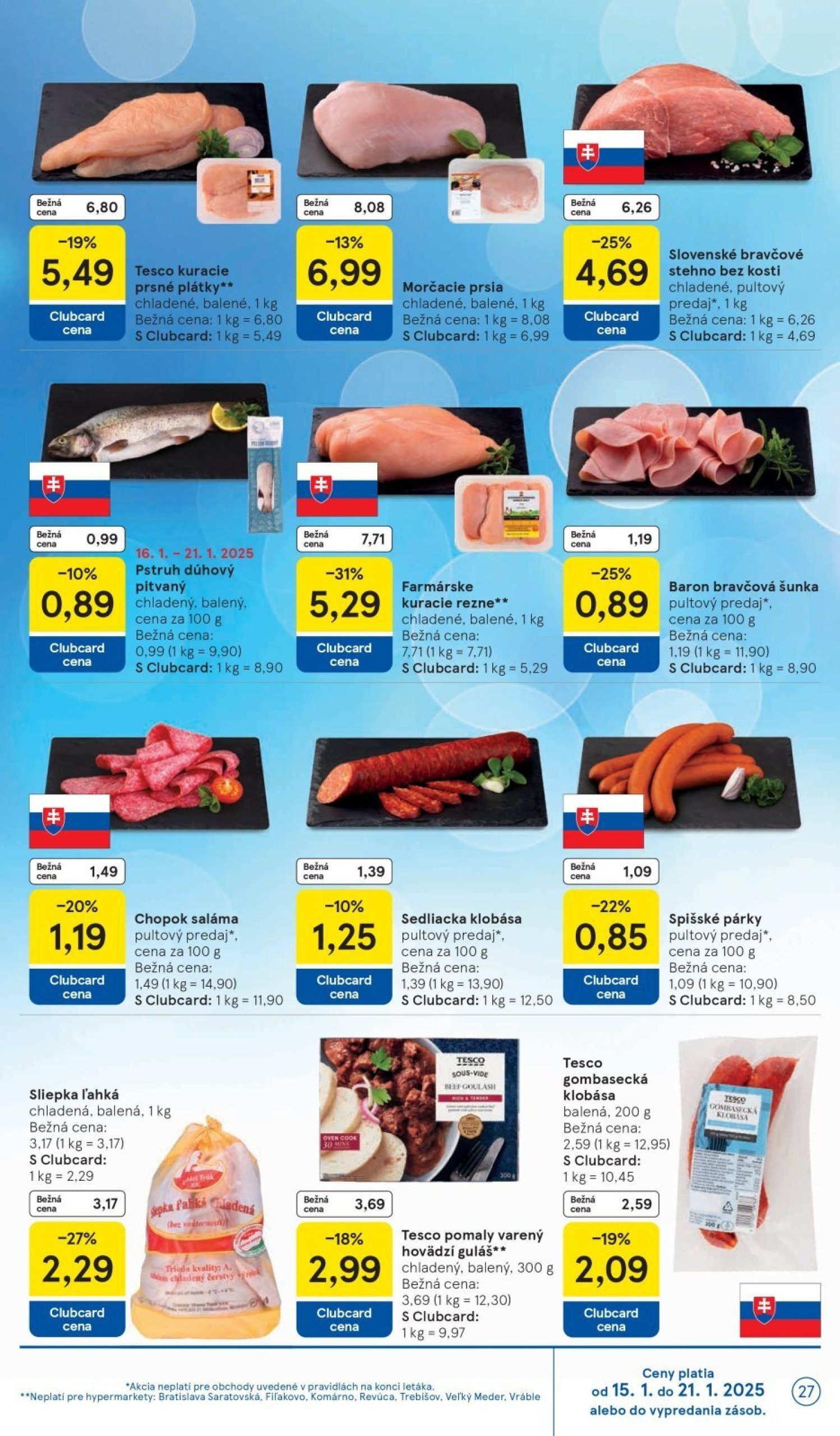 tesco - Tesco leták platný od 15.01. - 21.01. - page: 27