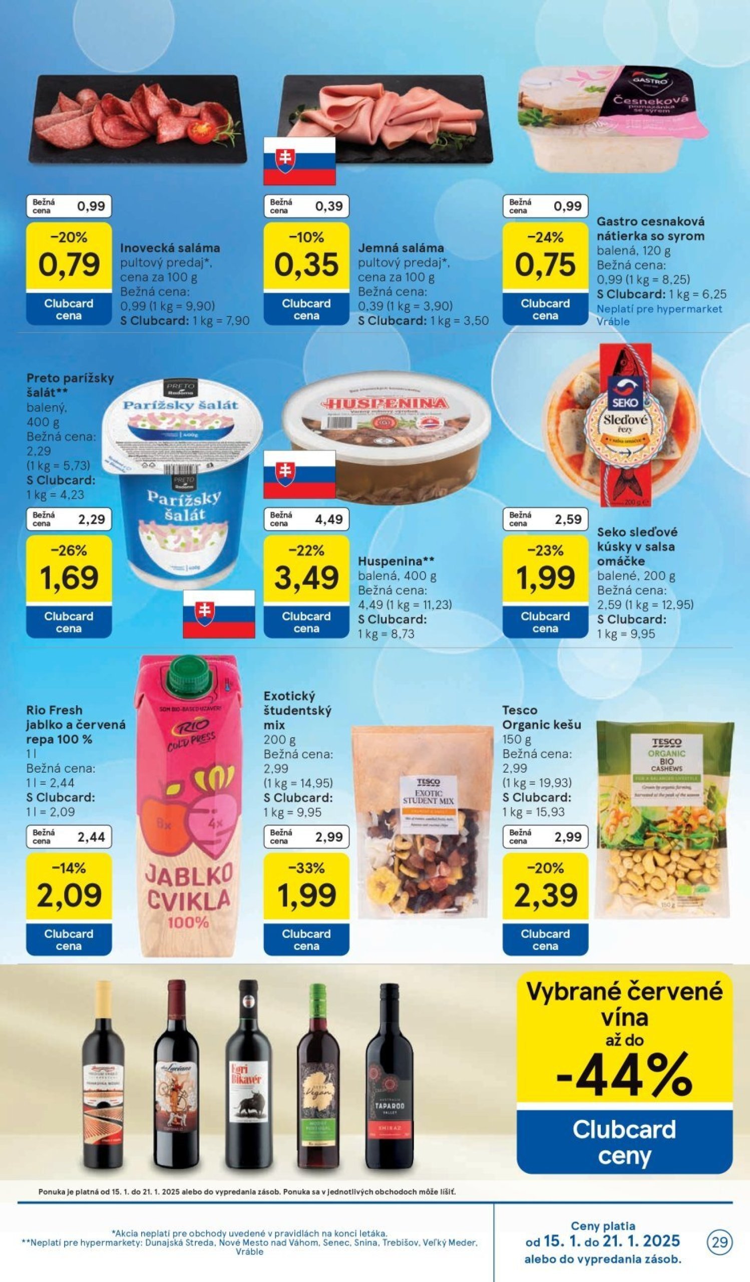 tesco - Tesco leták platný od 15.01. - 21.01. - page: 29