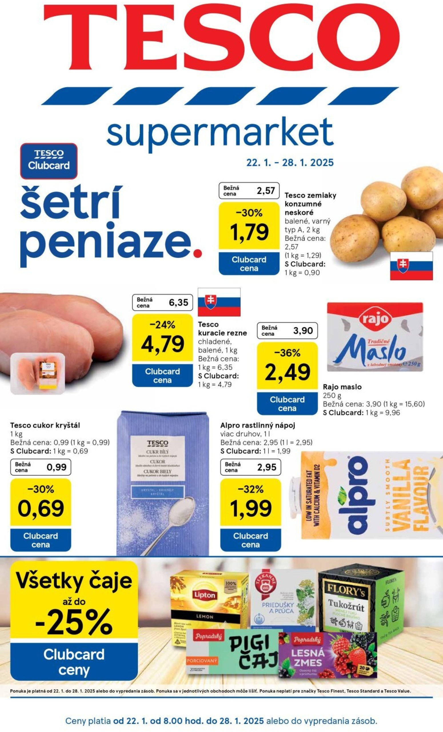 tesco - Tesco Supermarket leták platný od 22.01. - 28.01.