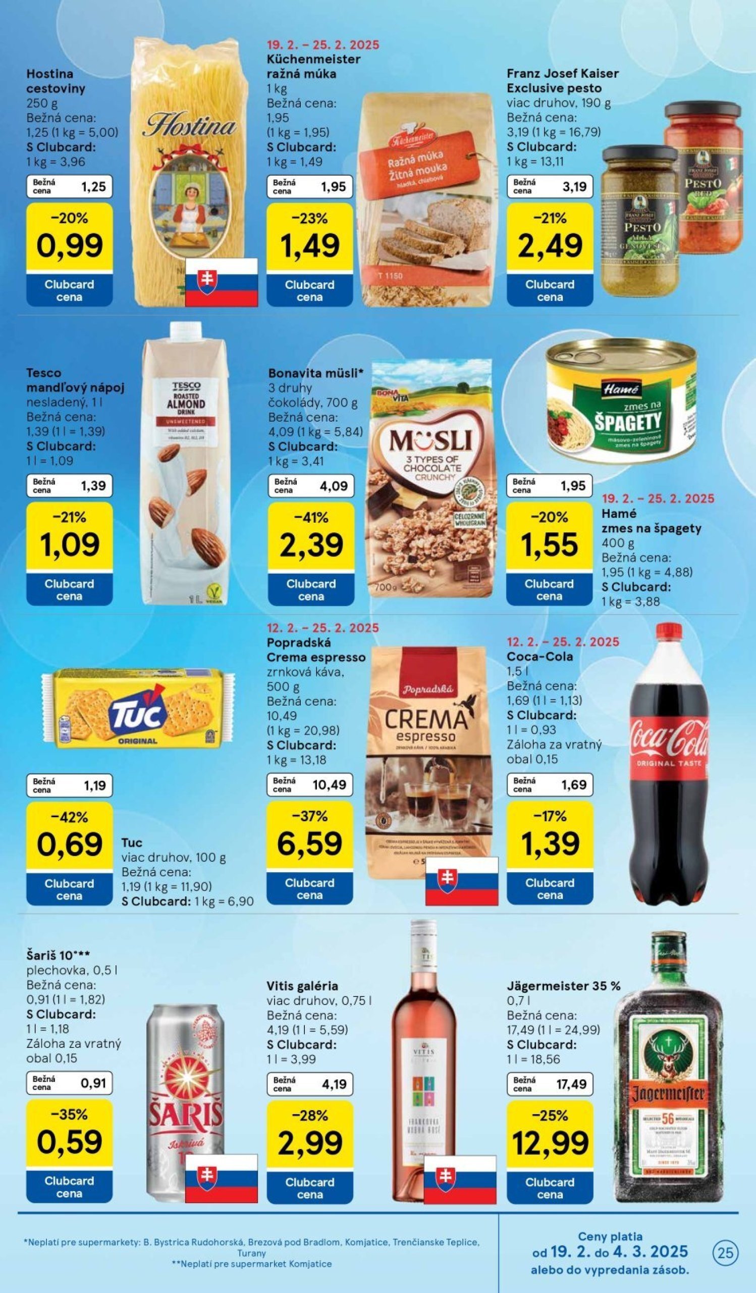 tesco - Tesco supermarket leták platný od 19.02. - 25.02. - page: 25