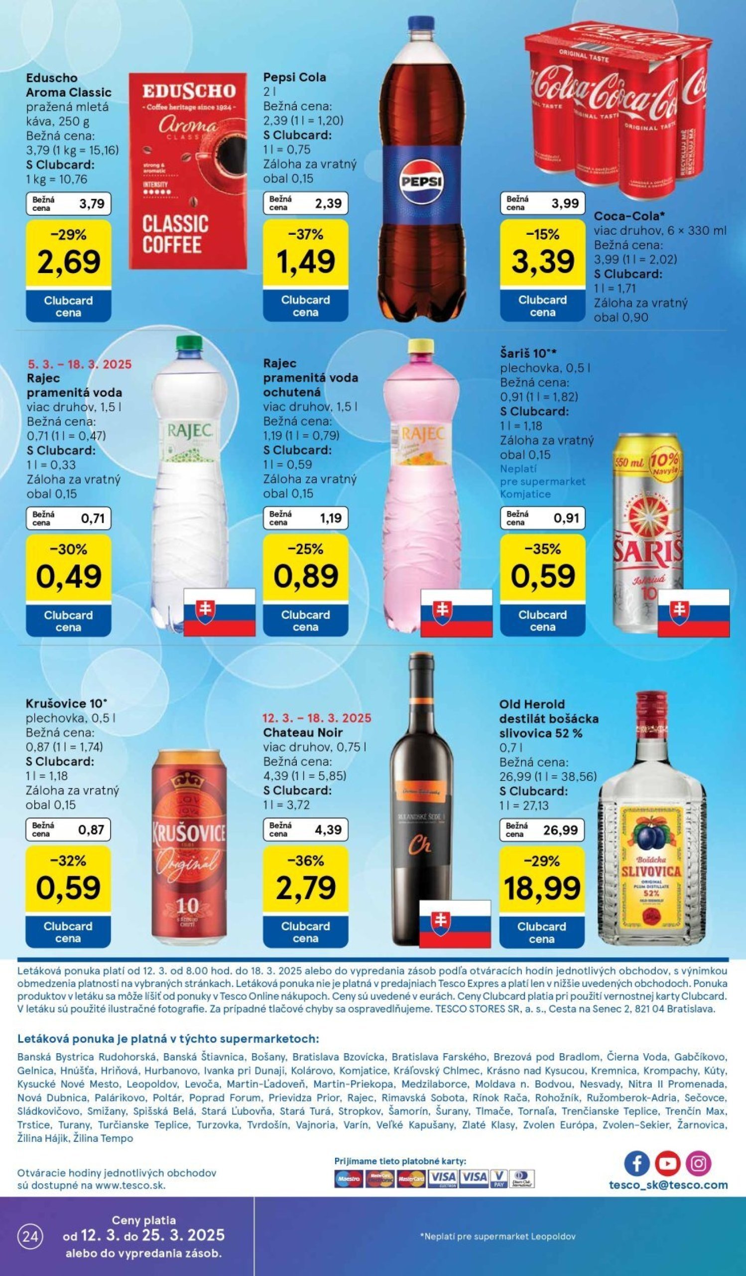 tesco - Tesco supermarket leták platný od 12.03. - 18.03. - page: 24