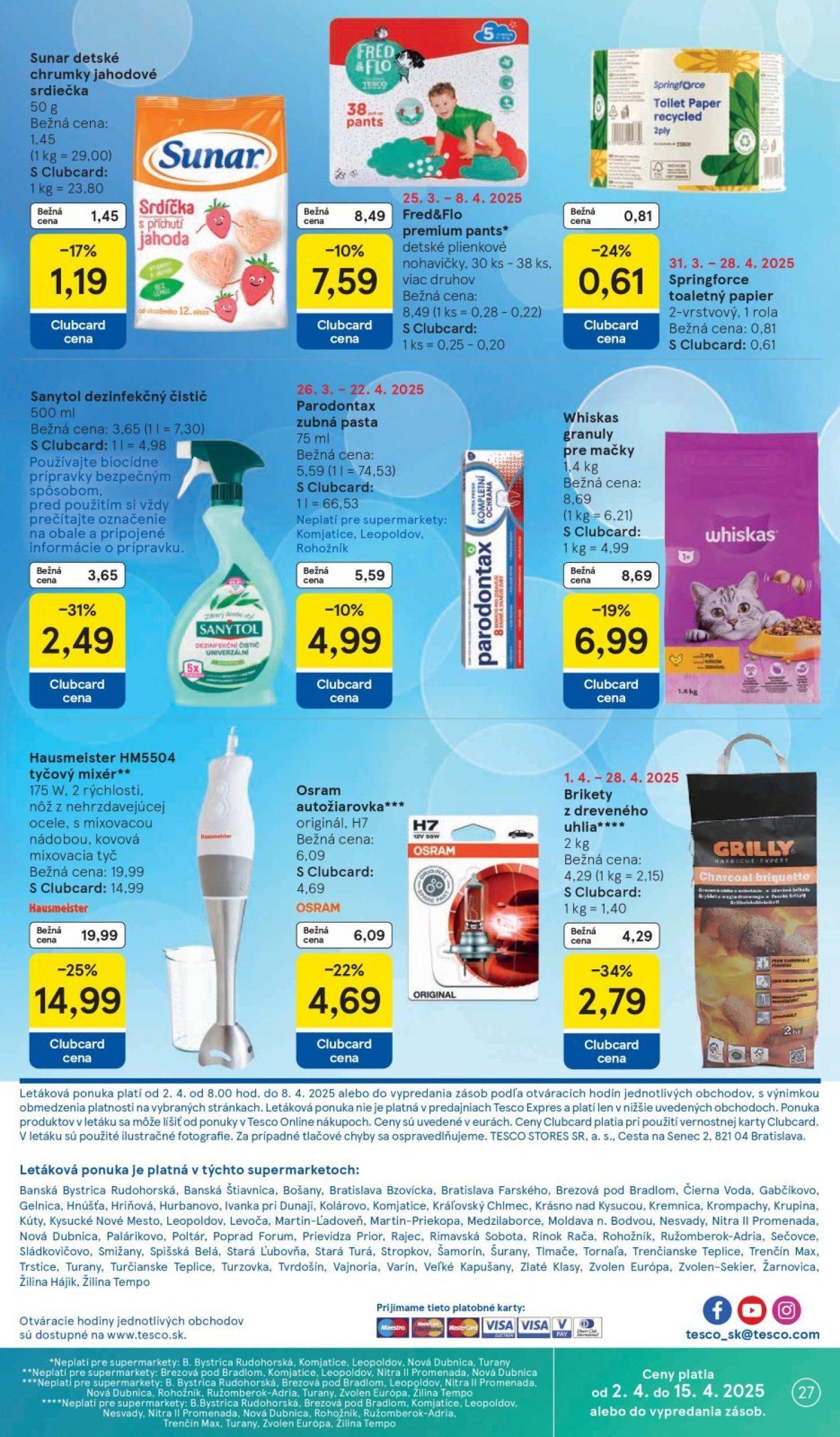 tesco - Tesco supermarket leták platný od 02.04. - 08.04. - page: 27