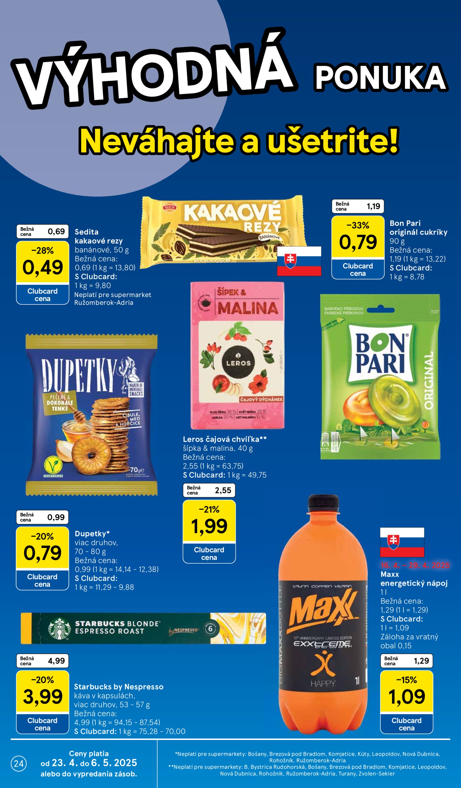 tesco - Tesco supermarket leták platný od 23.04. - 29.04. - page: 24