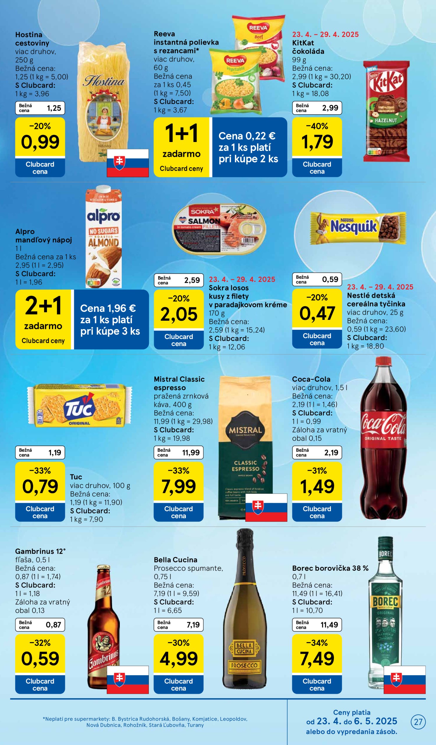 tesco - Tesco supermarket leták platný od 23.04. - 29.04. - page: 27