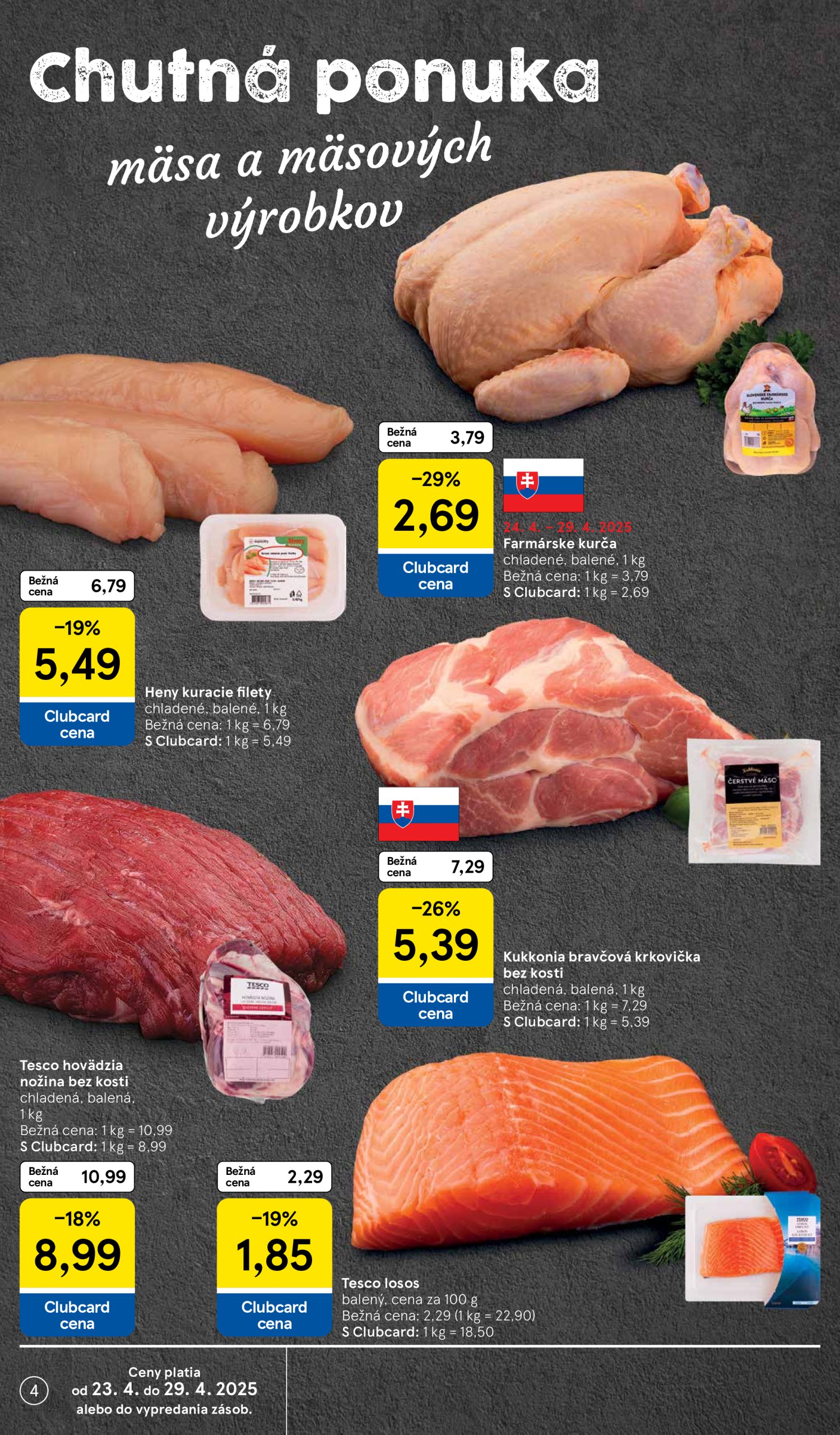 tesco - Tesco supermarket leták platný od 23.04. - 29.04. - page: 4