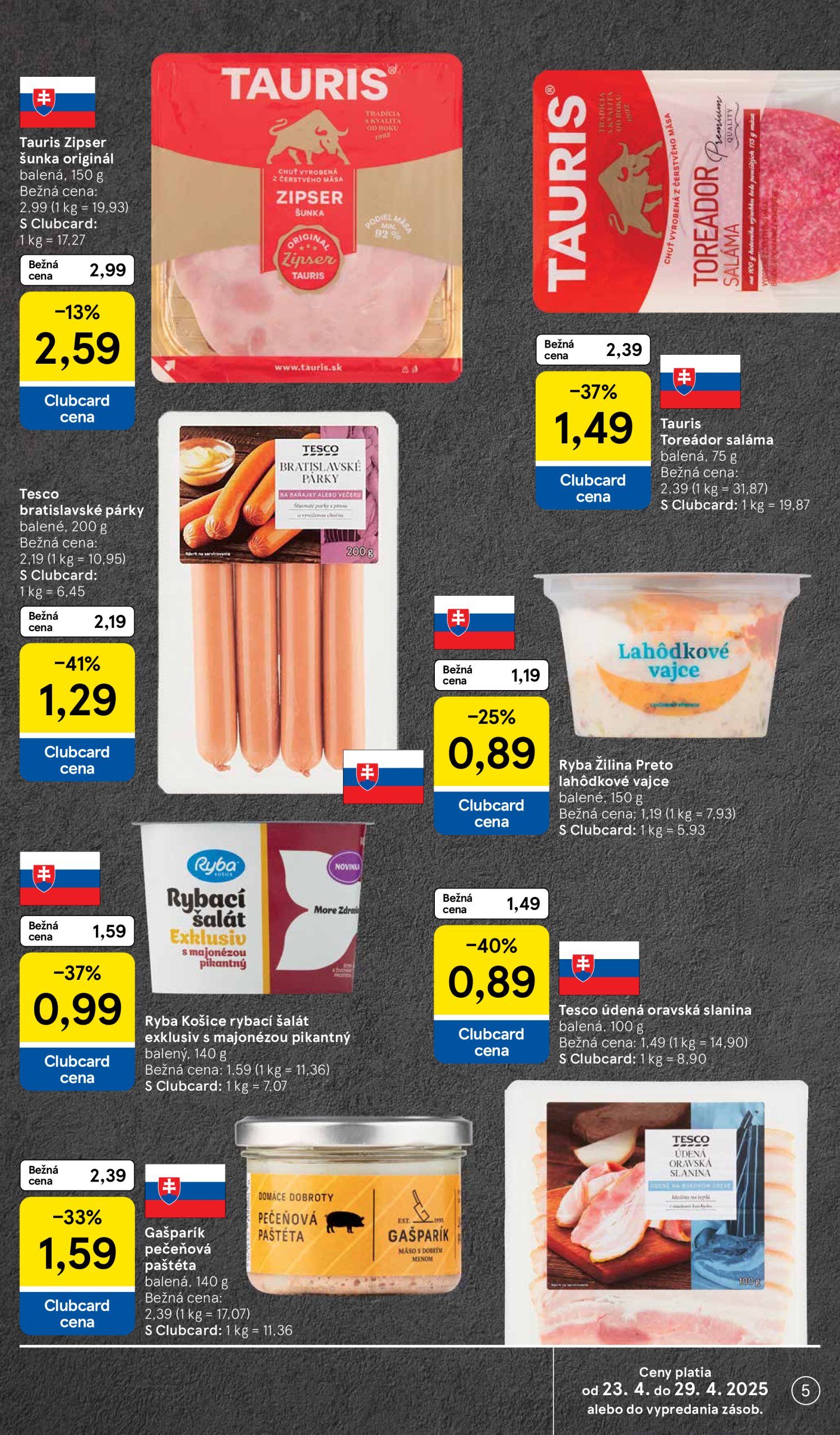 tesco - Tesco supermarket leták platný od 23.04. - 29.04. - page: 5