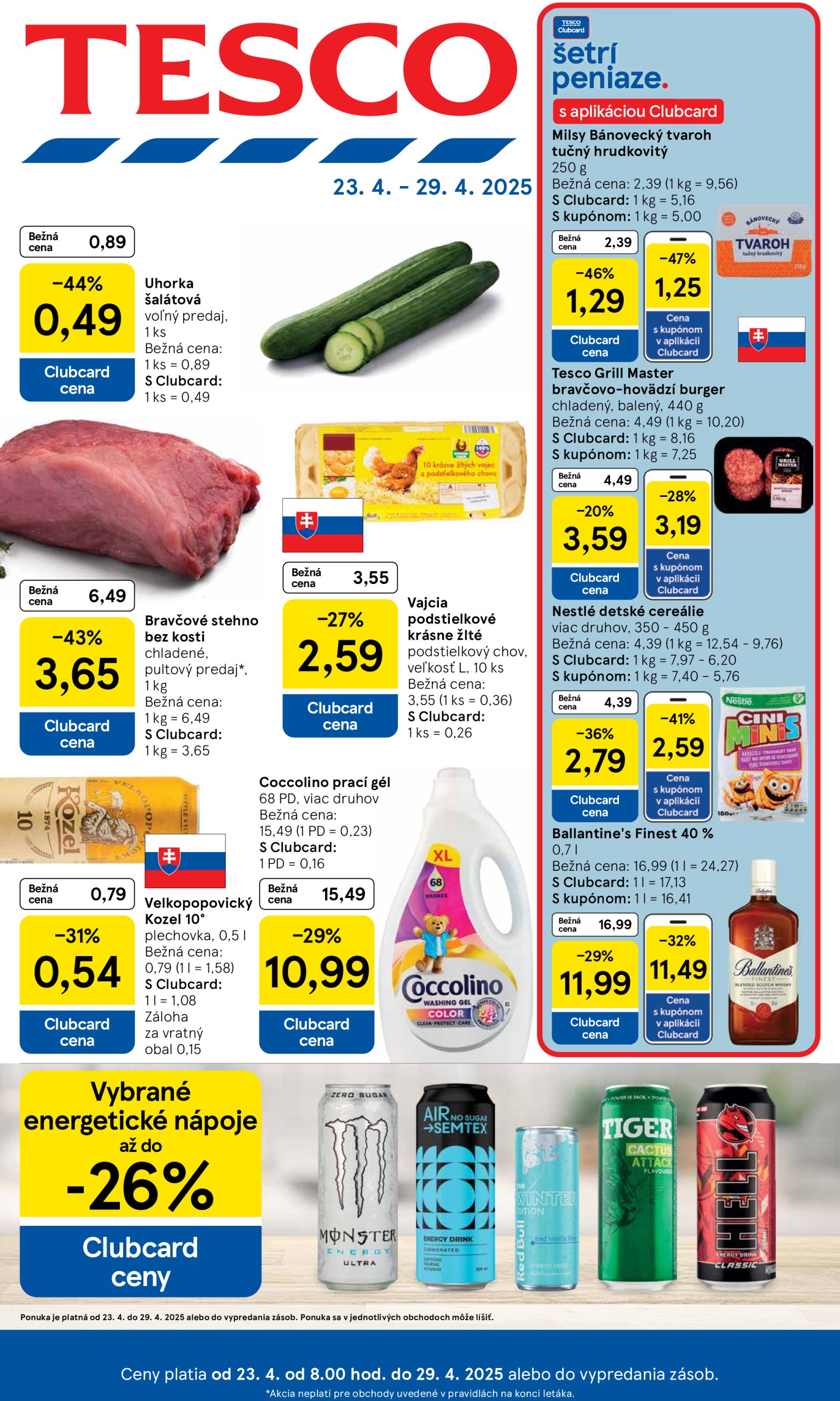 tesco - Tesco leták platný od 23.04. - 29.04.