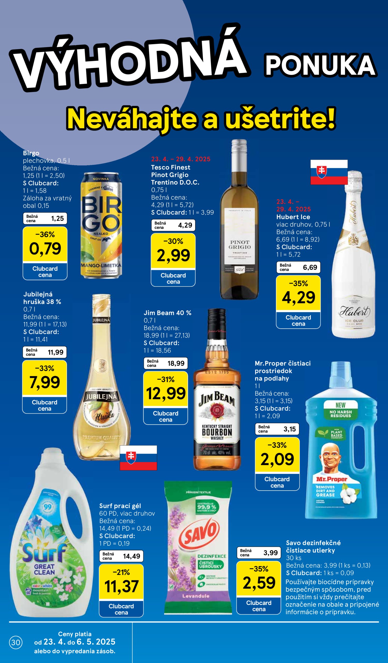 tesco - Tesco leták platný od 23.04. - 29.04. - page: 30 tesco - Tesco leták platný od 23.04. - 29.04. - page: 30