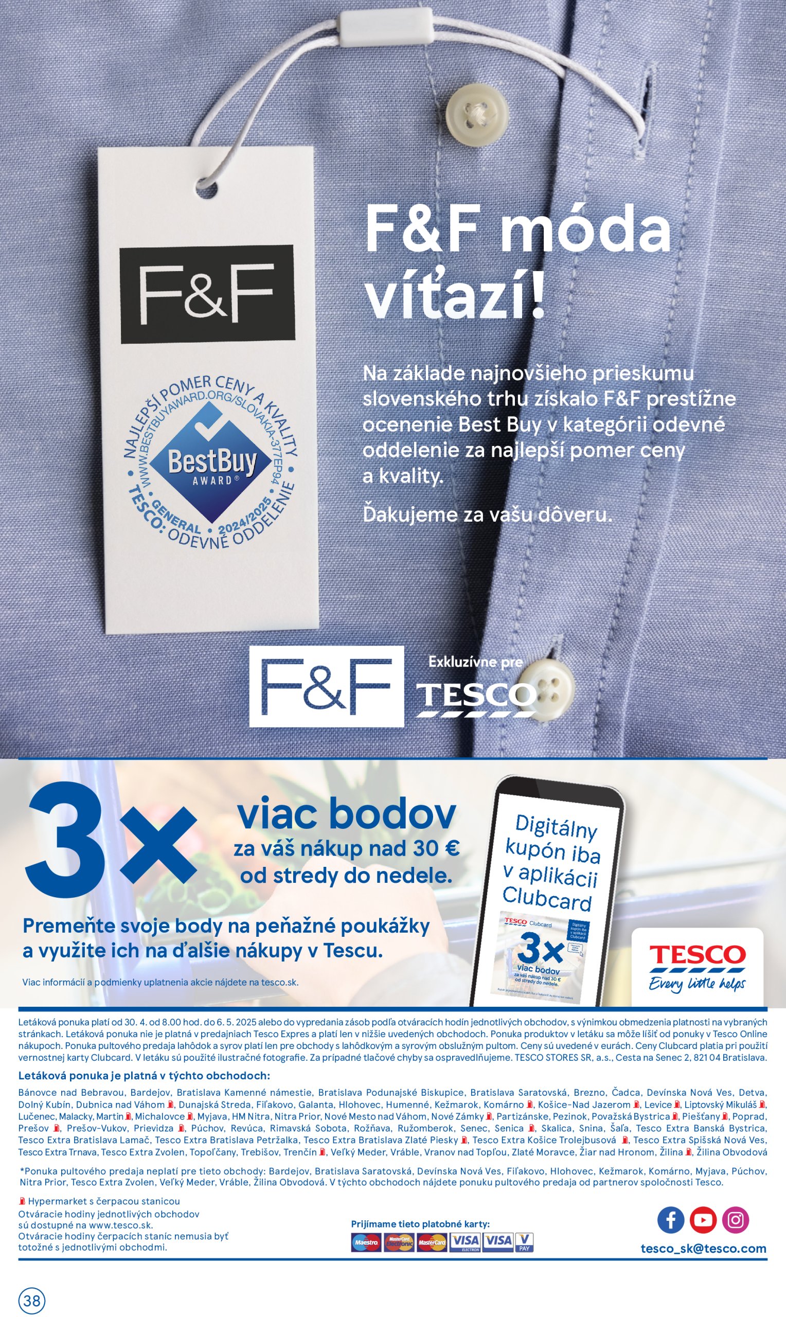 tesco - Tesco leták platný od 30.04. - 08.05. - page: 38 tesco - Tesco leták platný od 30.04. - 08.05. - page: 38