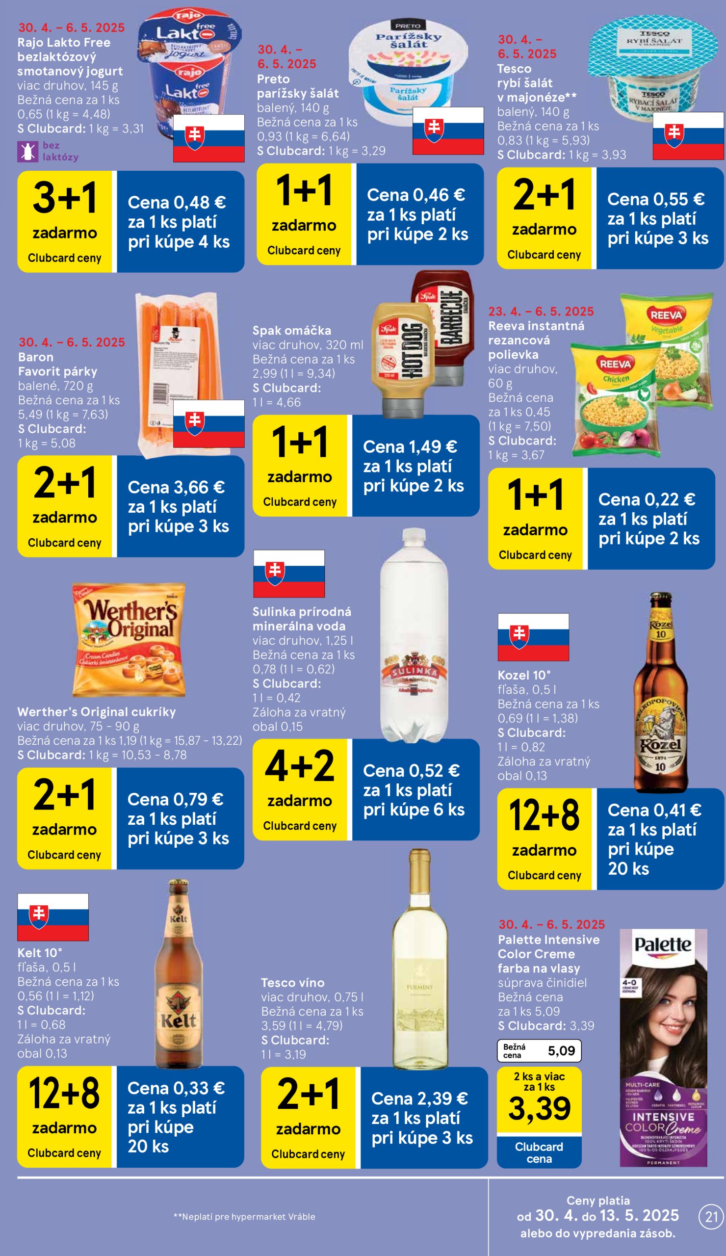 tesco - Tesco leták platný od 30.04. - 08.05. - page: 21 tesco - Tesco leták platný od 30.04. - 08.05. - page: 21