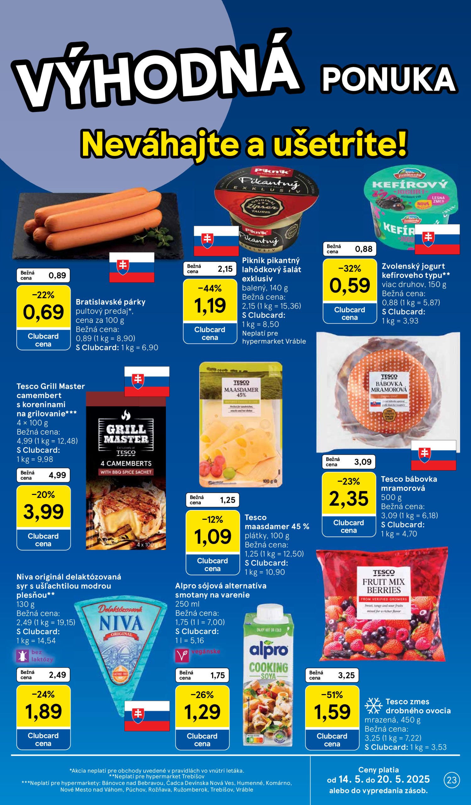 tesco - Tesco leták platný od 14.05. - 20.05. - page: 23 tesco - Tesco leták platný od 14.05. - 20.05. - page: 23