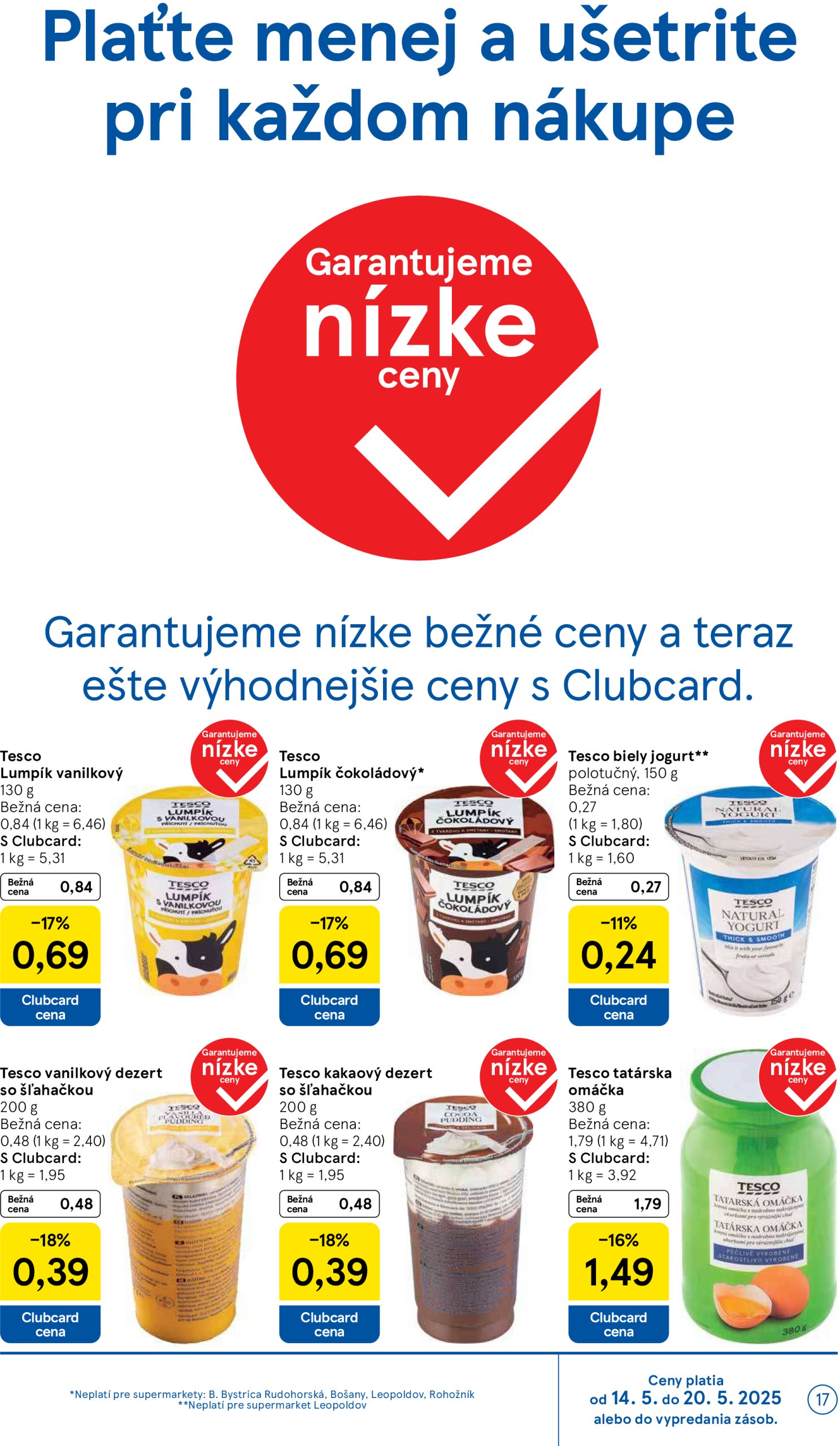 tesco - Tesco supermarket leták platný od 14.05. - 22.05. - page: 17