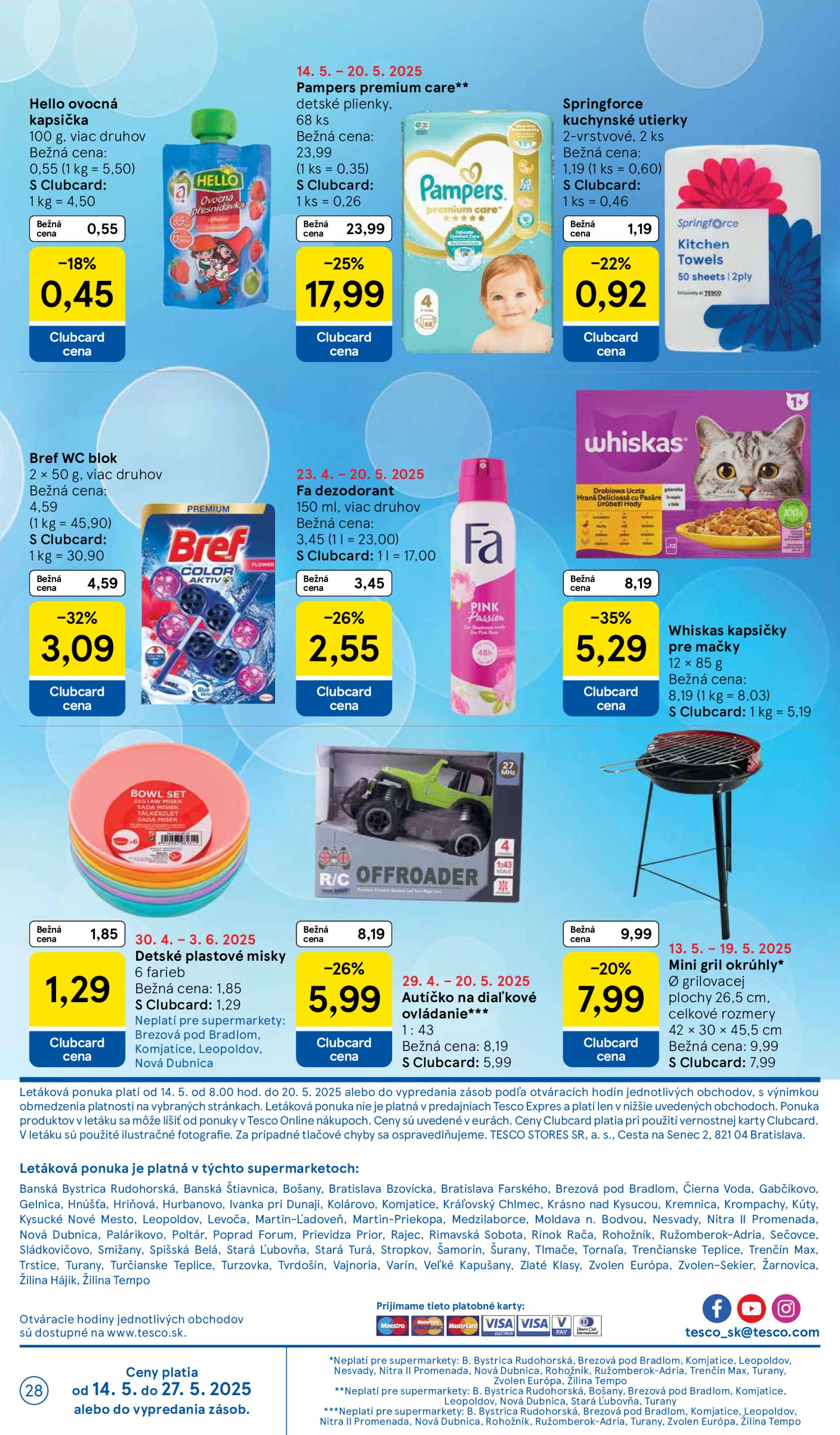 tesco - Tesco supermarket leták platný od 14.05. - 22.05. - page: 28
