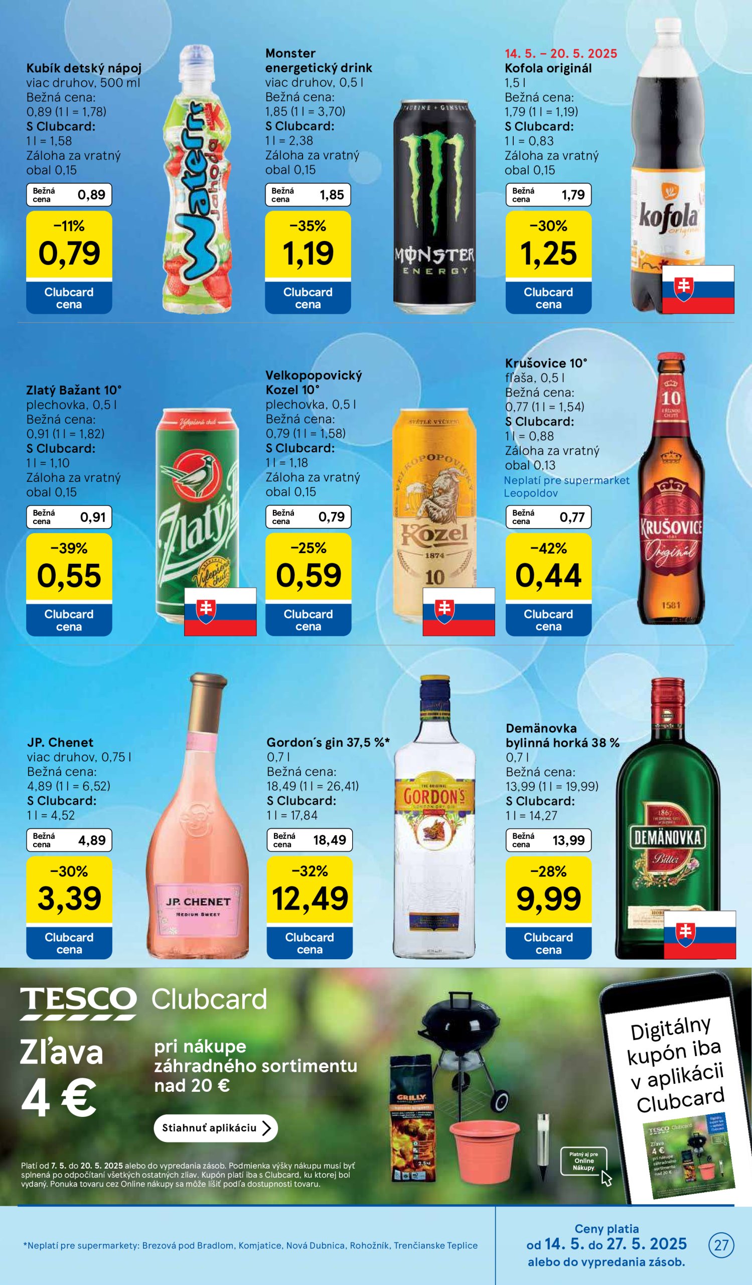 tesco - Tesco supermarket leták platný od 14.05. - 22.05. - page: 27
