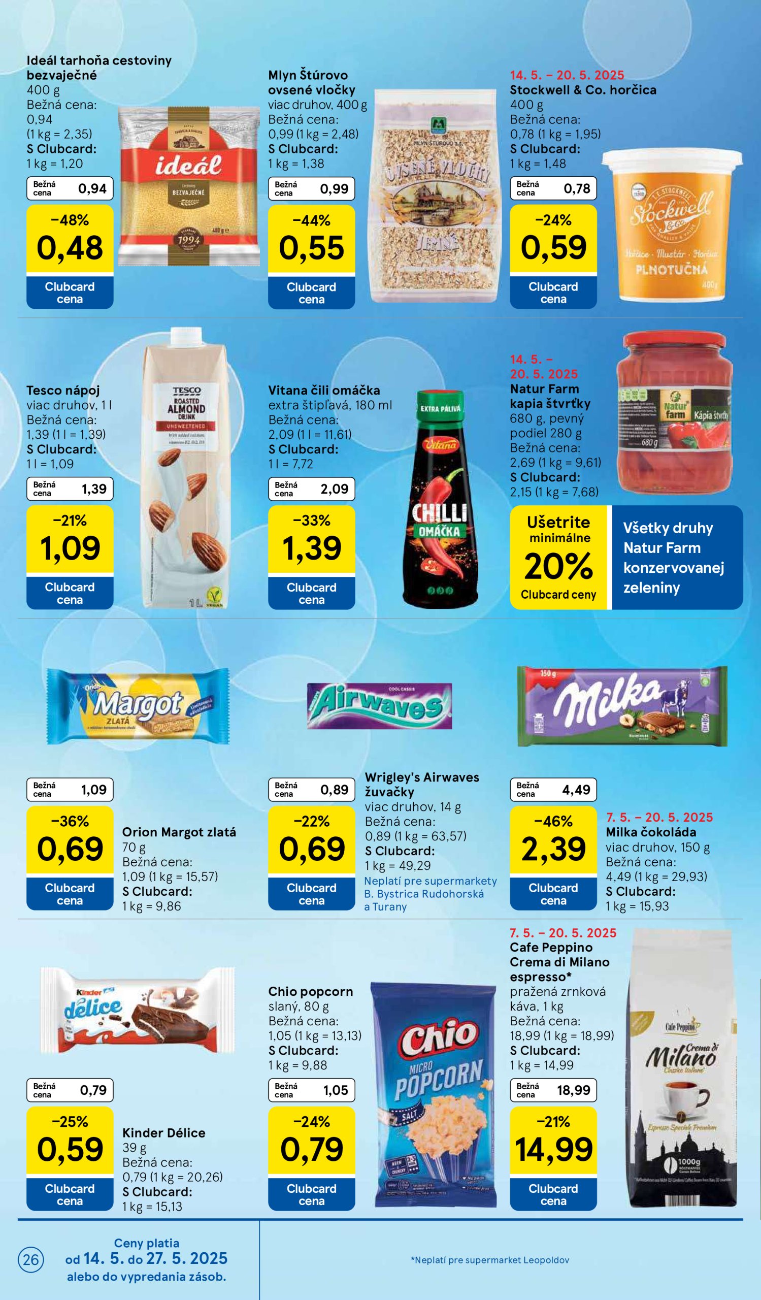 tesco - Tesco supermarket leták platný od 14.05. - 22.05. - page: 26