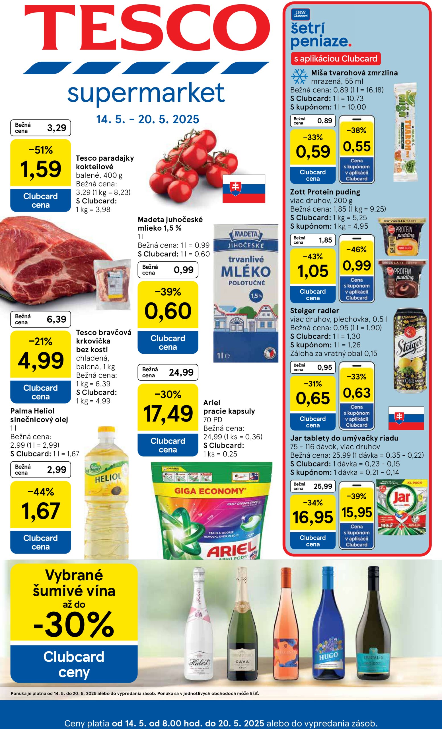 tesco - Tesco supermarket leták platný od 14.05. - 22.05.