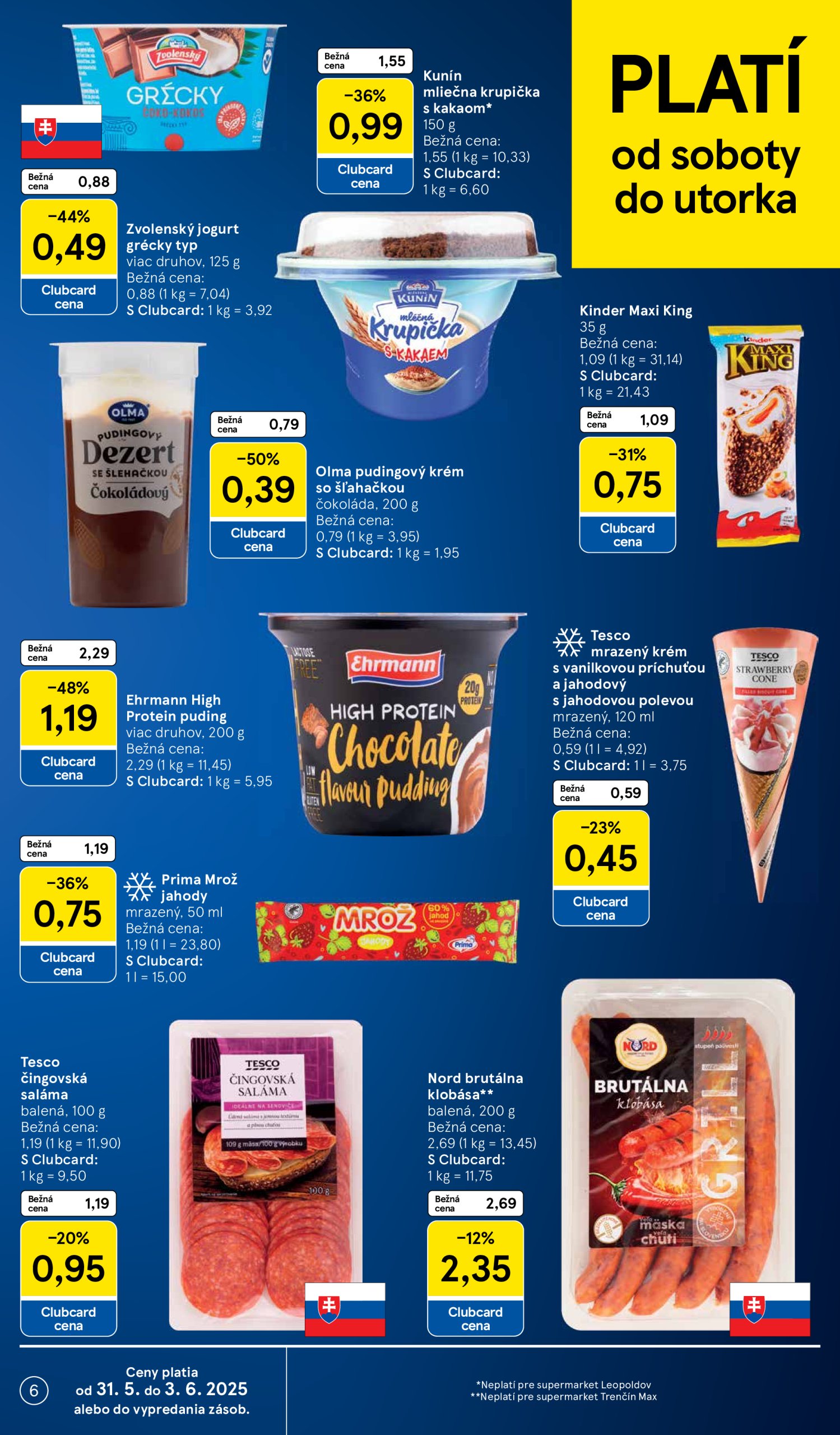tesco - Tesco supermarket leták platný od 28.05. - 03.06. - page: 6