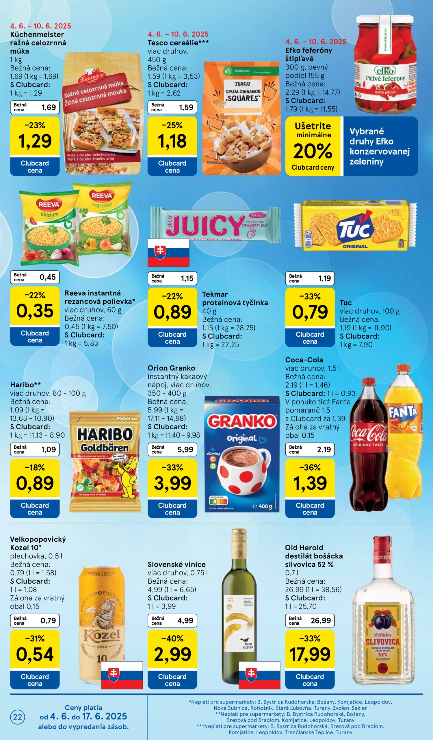 tesco - Tesco supermarket leták platný od 04.06. - 10.06. - page: 22