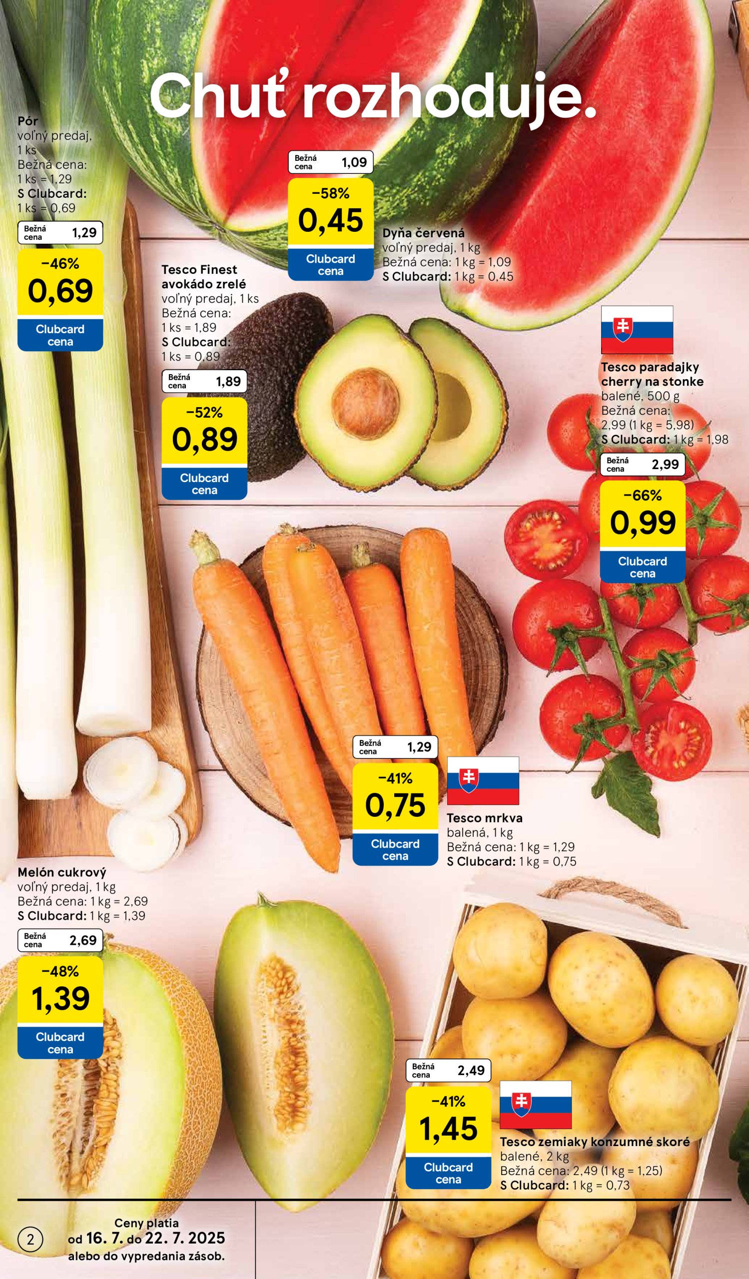 tesco - Leták Tesco supermarket platný od 16.07. do 22.07. - page: 2