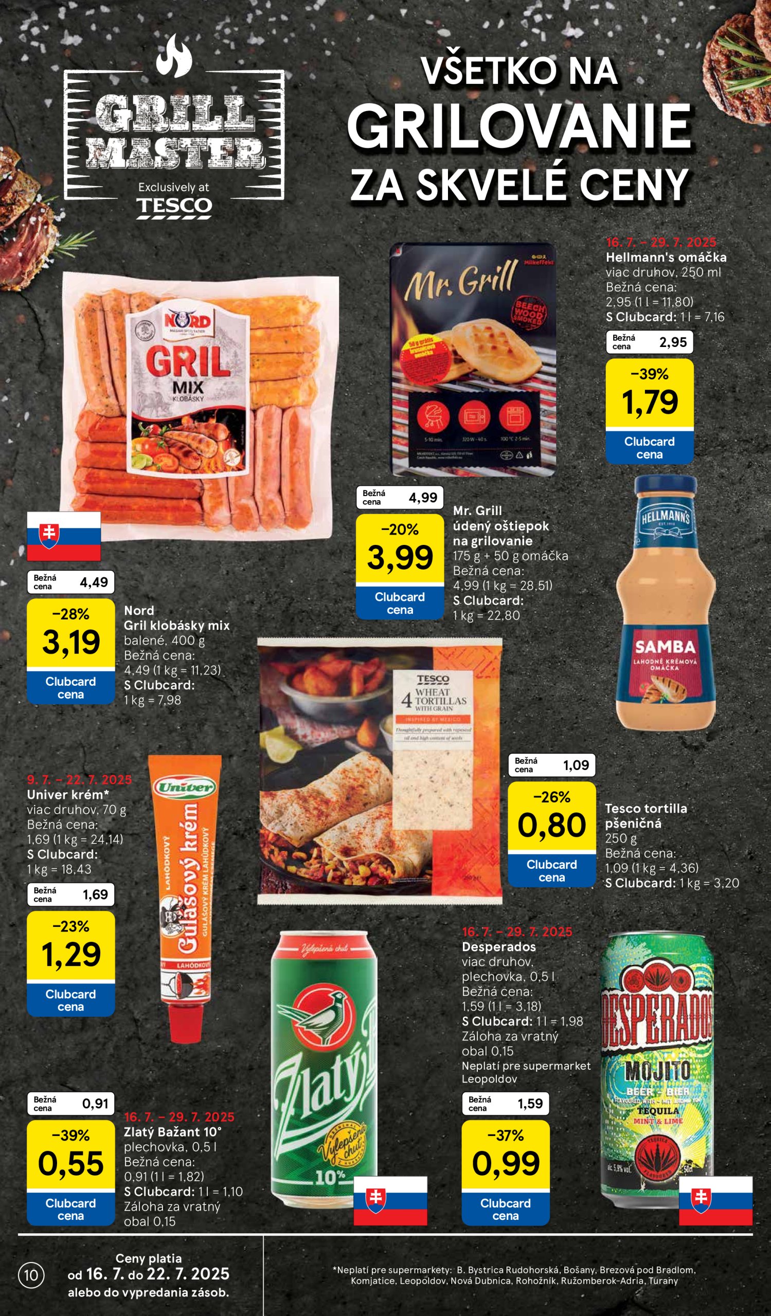 tesco - Leták Tesco supermarket platný od 16.07. do 22.07. - page: 10