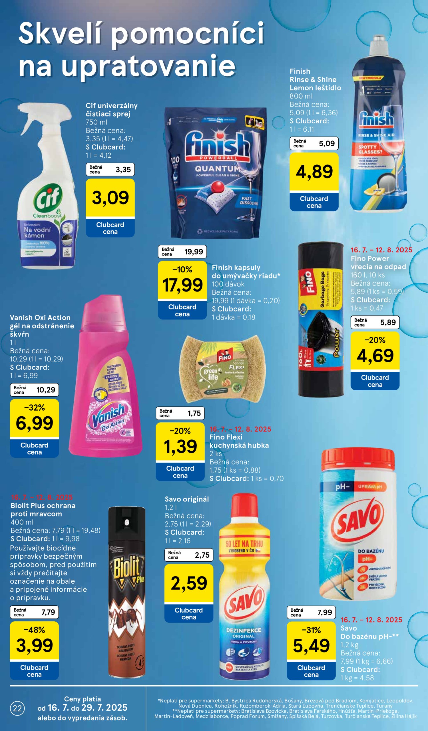 tesco - Leták Tesco supermarket platný od 16.07. do 22.07. - page: 22