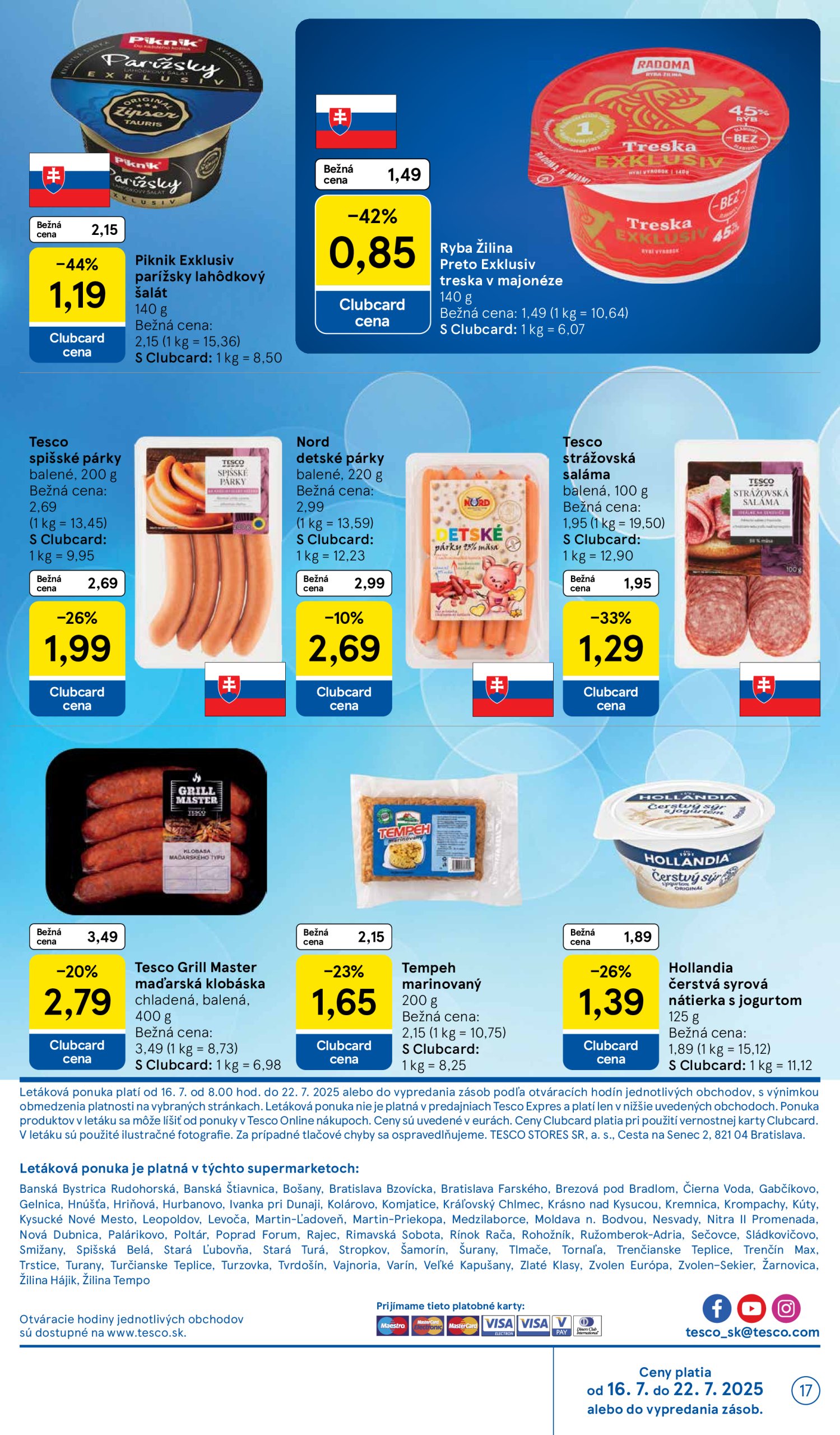 tesco - Leták Tesco supermarket platný od 16.07. do 22.07. - page: 17