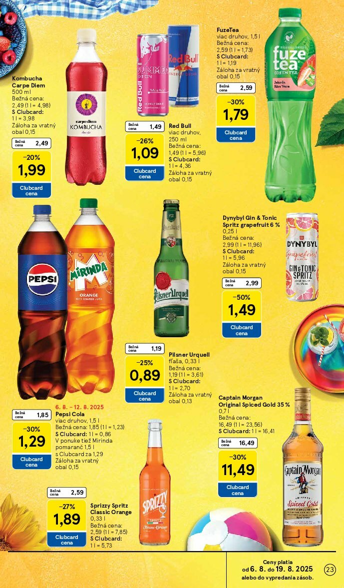 tesco - Leták Tesco platný od 06.08. do 12.08. - page: 23 tesco - Leták Tesco platný od 06.08. do 12.08. - page: 23