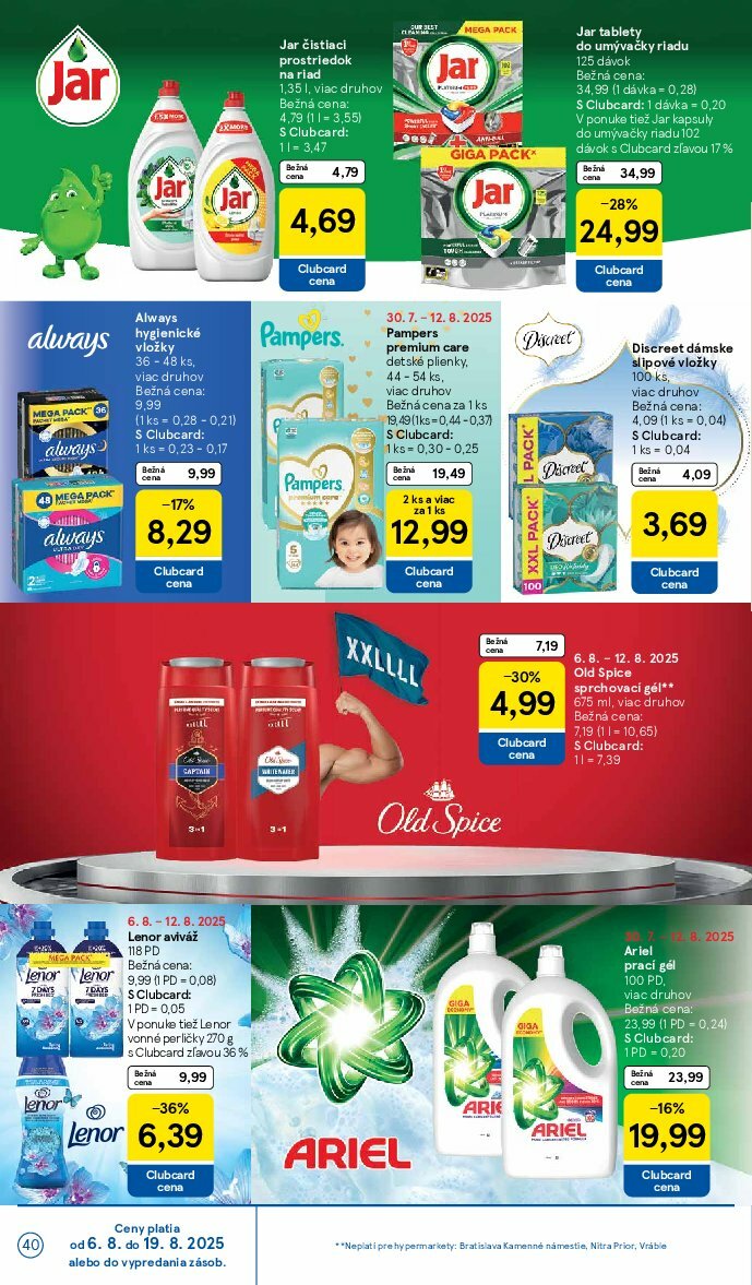 tesco - Leták Tesco platný od 06.08. do 12.08. - page: 40 tesco - Leták Tesco platný od 06.08. do 12.08. - page: 40