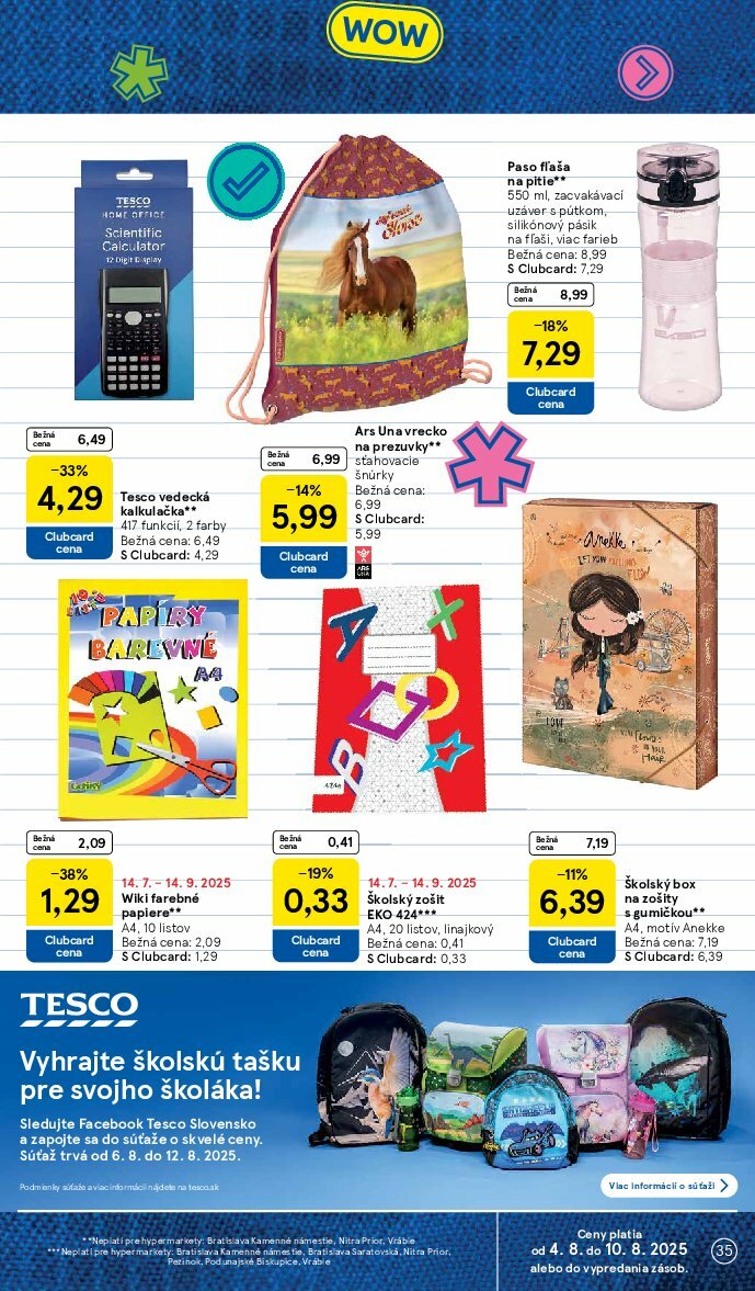 tesco - Leták Tesco platný od 06.08. do 12.08. - page: 35 tesco - Leták Tesco platný od 06.08. do 12.08. - page: 35