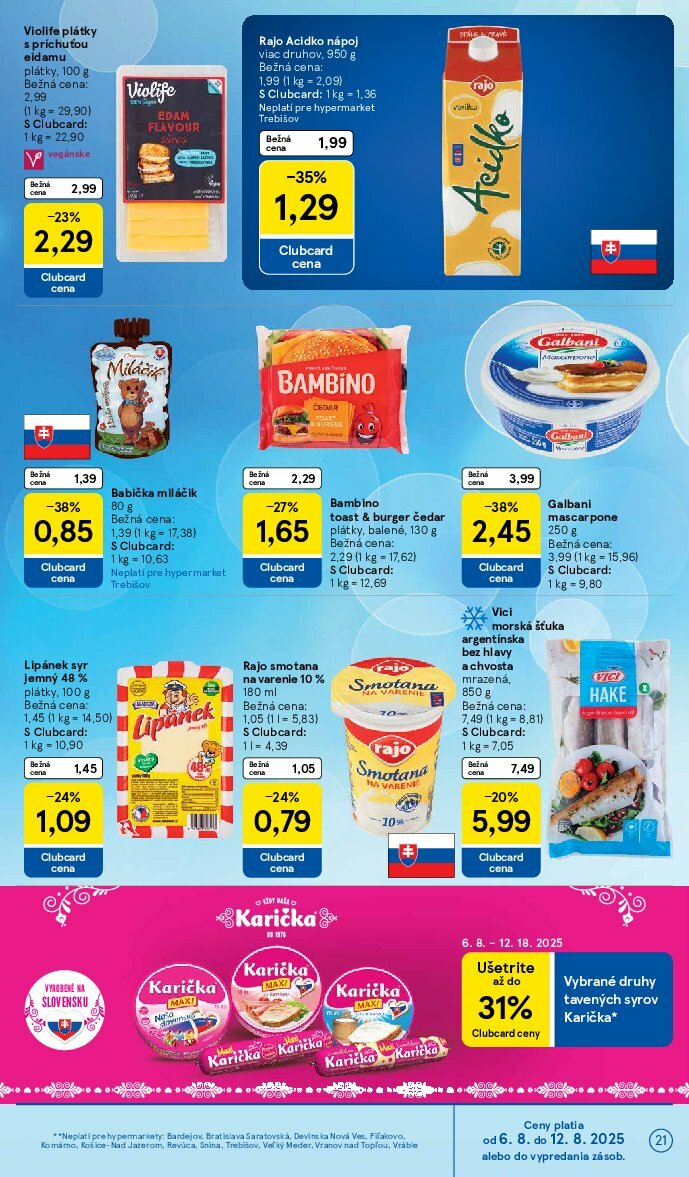 tesco - Leták Tesco platný od 06.08. do 12.08. - page: 21 tesco - Leták Tesco platný od 06.08. do 12.08. - page: 21