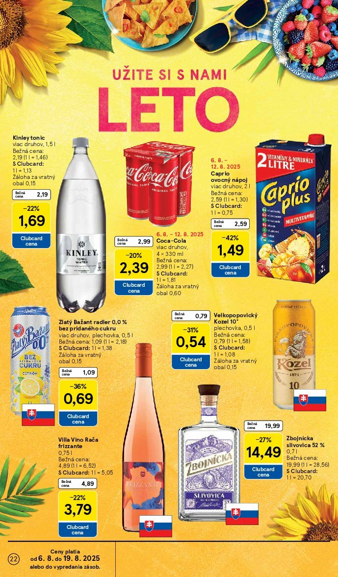 tesco - Leták Tesco platný od 06.08. do 12.08. - page: 22 tesco - Leták Tesco platný od 06.08. do 12.08. - page: 22