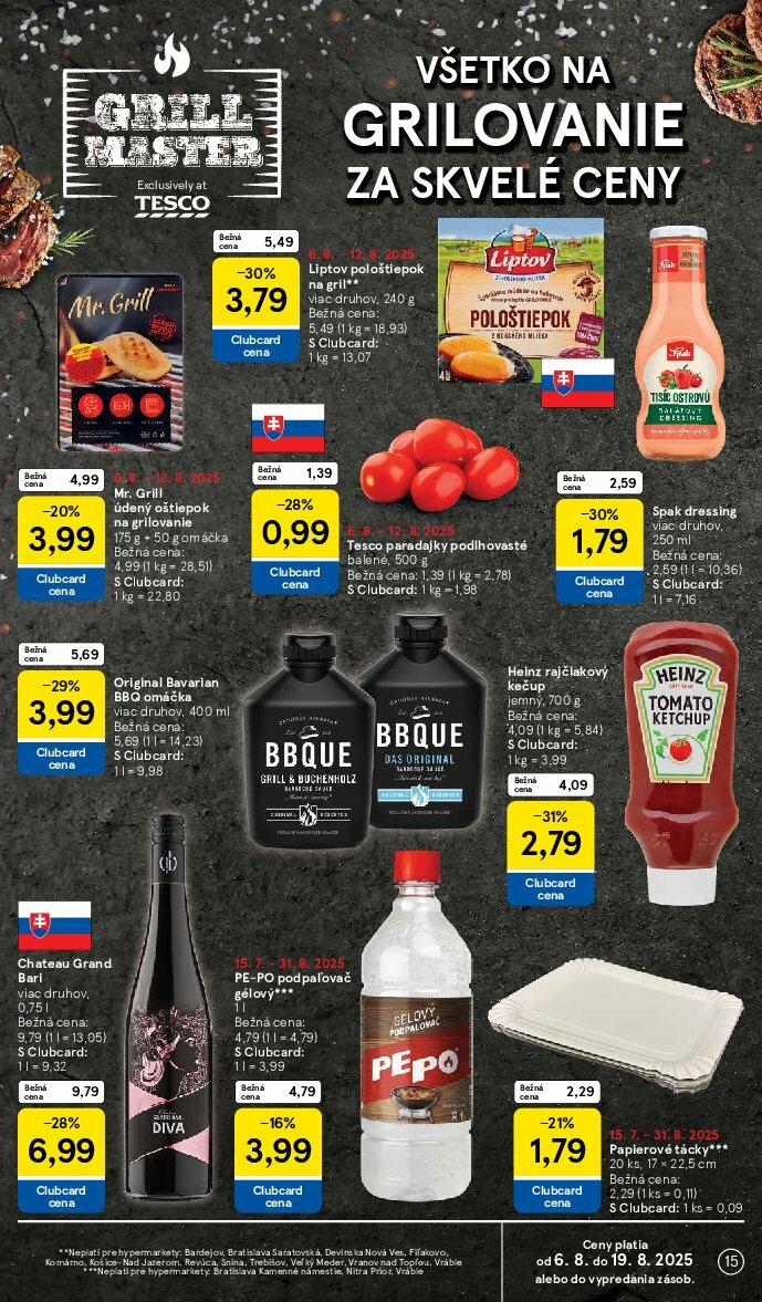 tesco - Leták Tesco platný od 06.08. do 12.08. - page: 15 tesco - Leták Tesco platný od 06.08. do 12.08. - page: 15