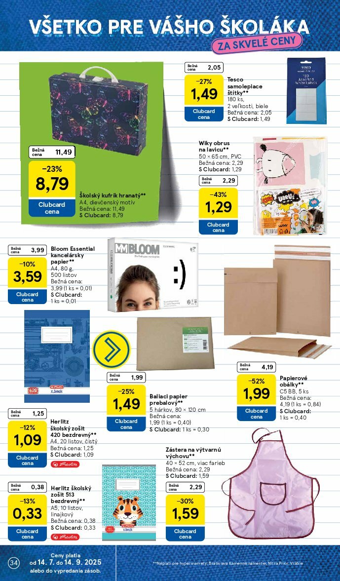 tesco - Leták Tesco platný od 06.08. do 12.08. - page: 34 tesco - Leták Tesco platný od 06.08. do 12.08. - page: 34