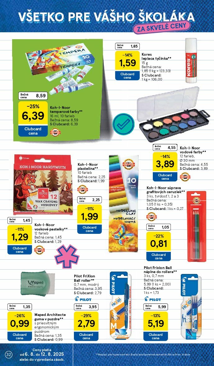 tesco - Leták Tesco platný od 06.08. do 12.08. - page: 32 tesco - Leták Tesco platný od 06.08. do 12.08. - page: 32
