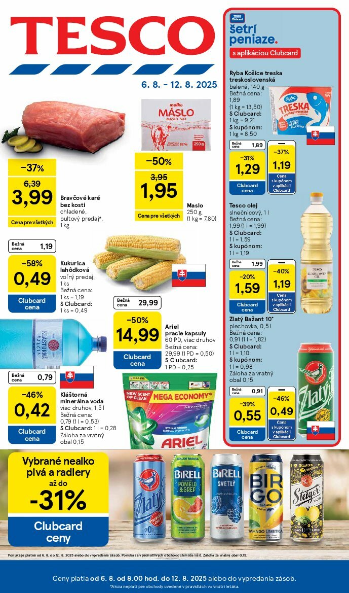 tesco - Leták Tesco platný od 06.08. do 12.08.