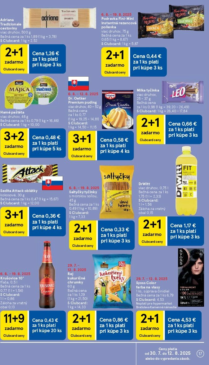 tesco - Leták Tesco platný od 06.08. do 12.08. - page: 17 tesco - Leták Tesco platný od 06.08. do 12.08. - page: 17