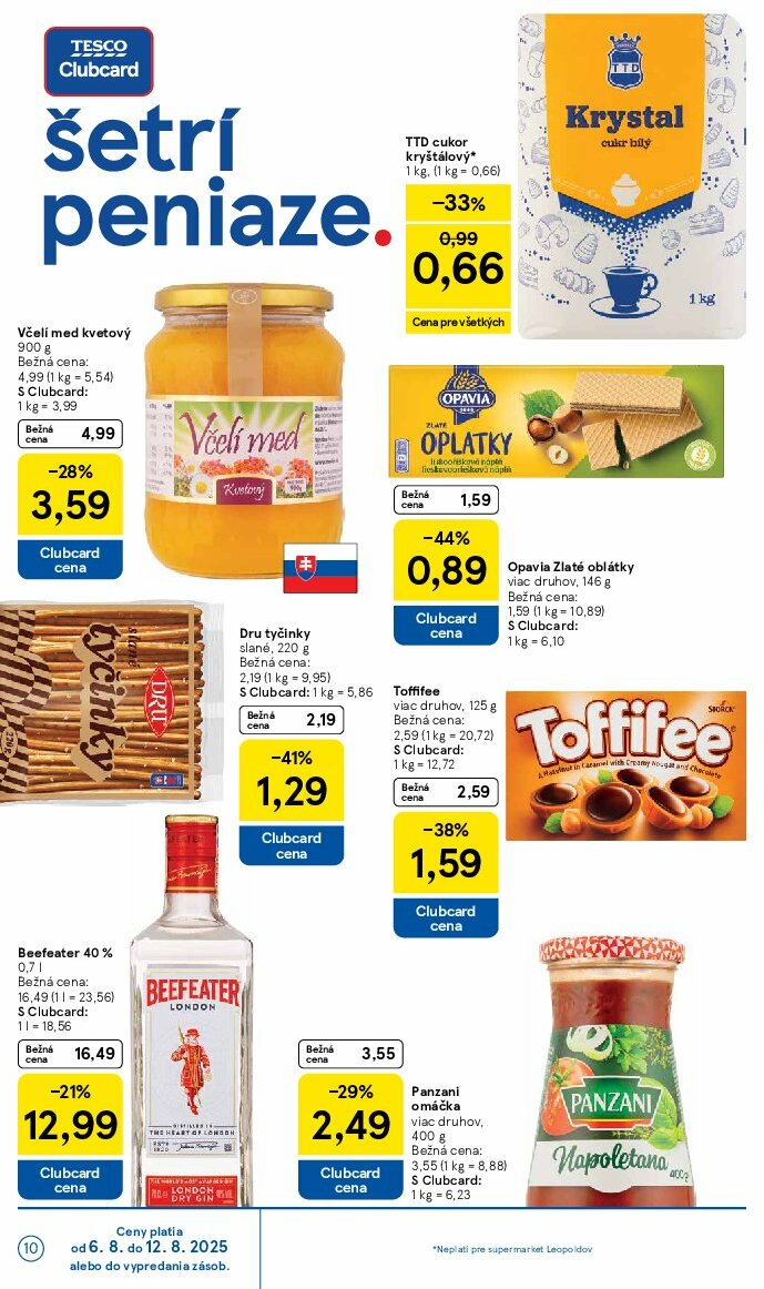 tesco - Leták Tesco supermarket platný od 06.08. do 12.08. - page: 10