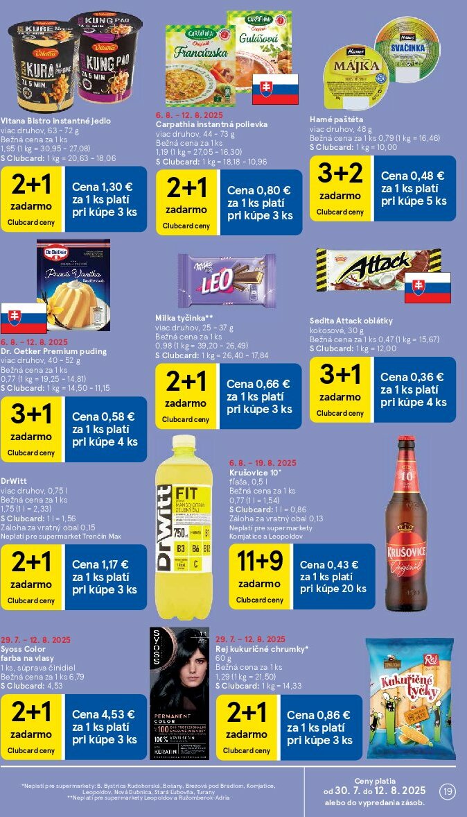 tesco - Leták Tesco supermarket platný od 06.08. do 12.08. - page: 19
