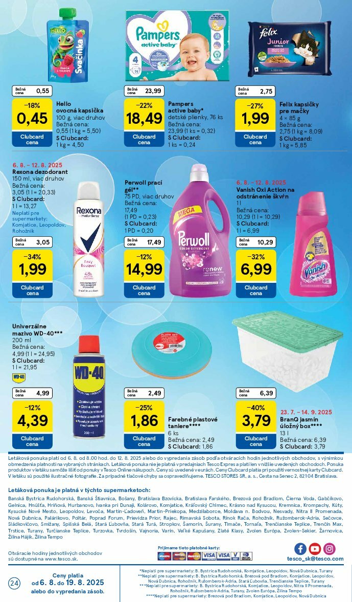 tesco - Leták Tesco supermarket platný od 06.08. do 12.08. - page: 24