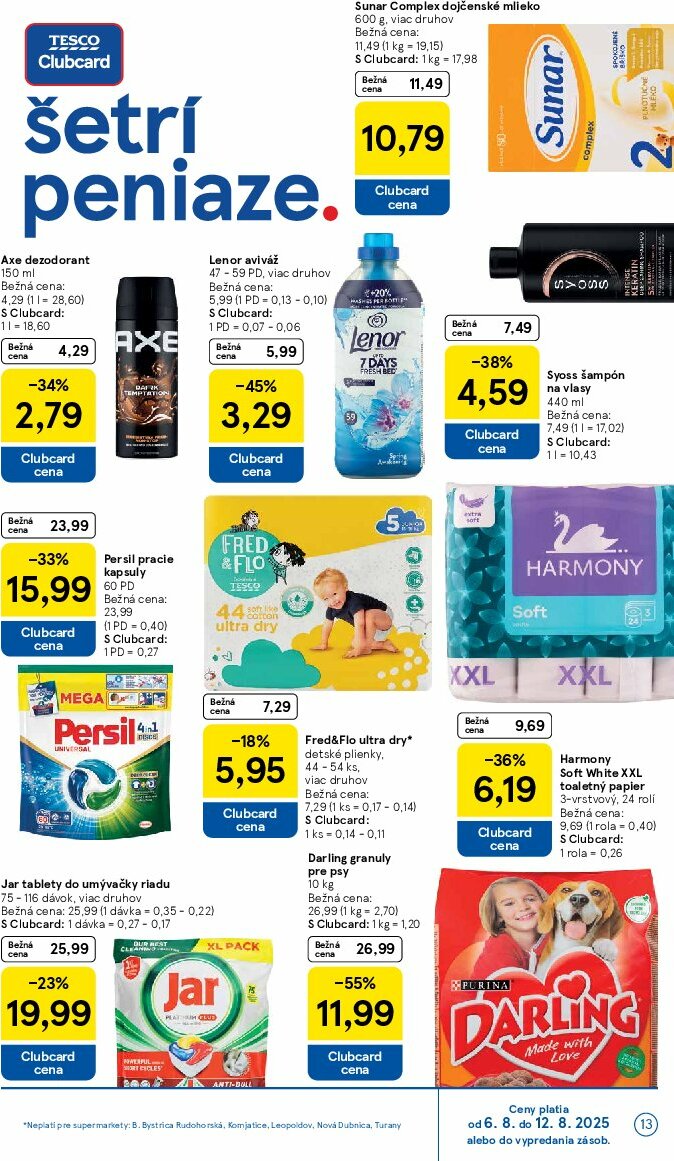 tesco - Leták Tesco supermarket platný od 06.08. do 12.08. - page: 13
