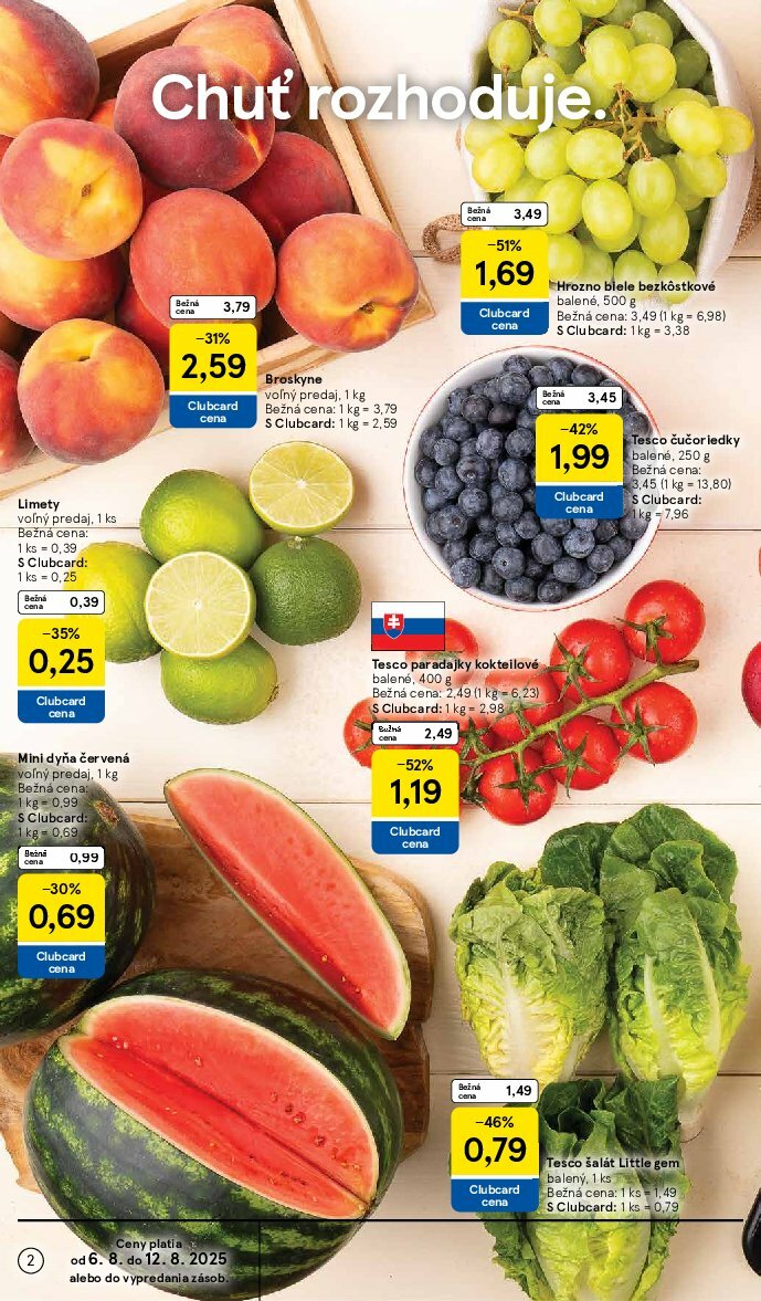 tesco - Leták Tesco supermarket platný od 06.08. do 12.08. - page: 2