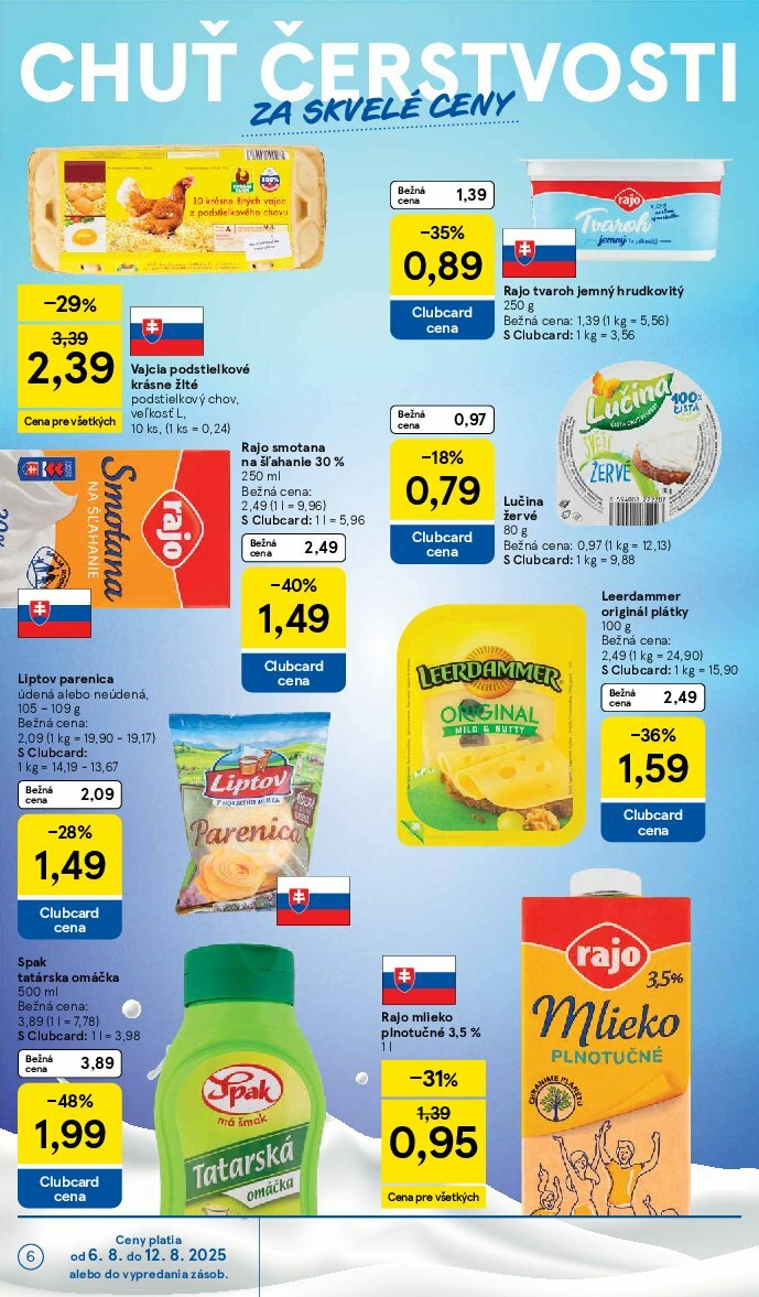 tesco - Leták Tesco supermarket platný od 06.08. do 12.08. - page: 6