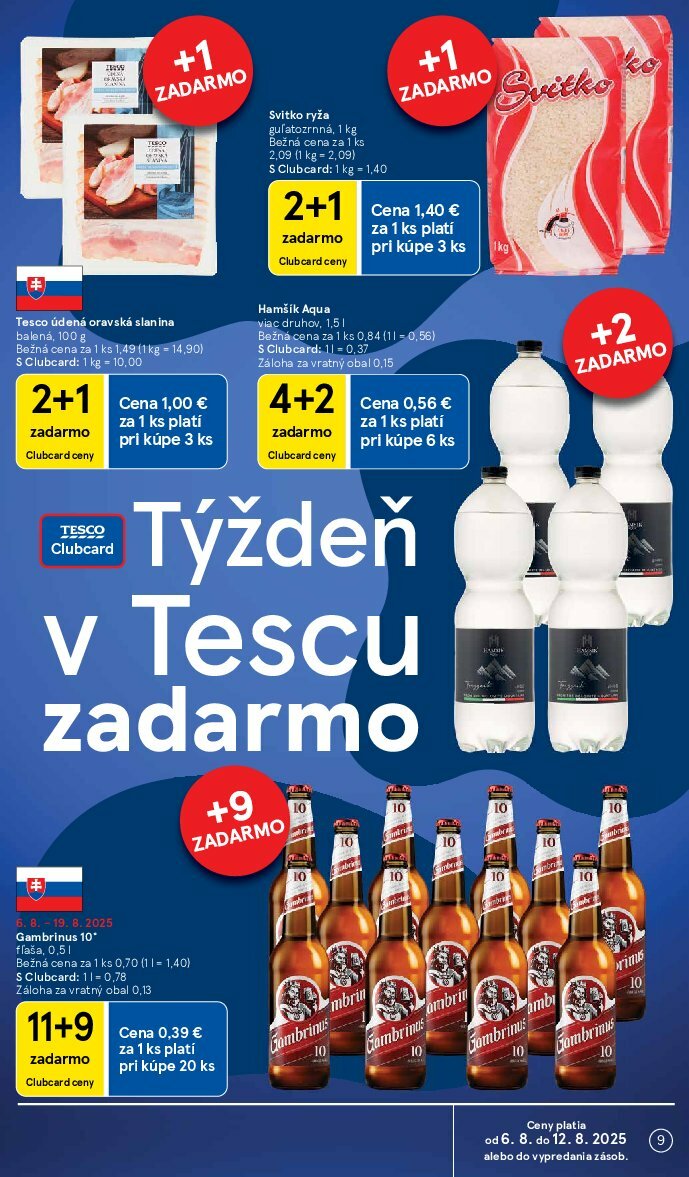 tesco - Leták Tesco supermarket platný od 06.08. do 12.08. - page: 9