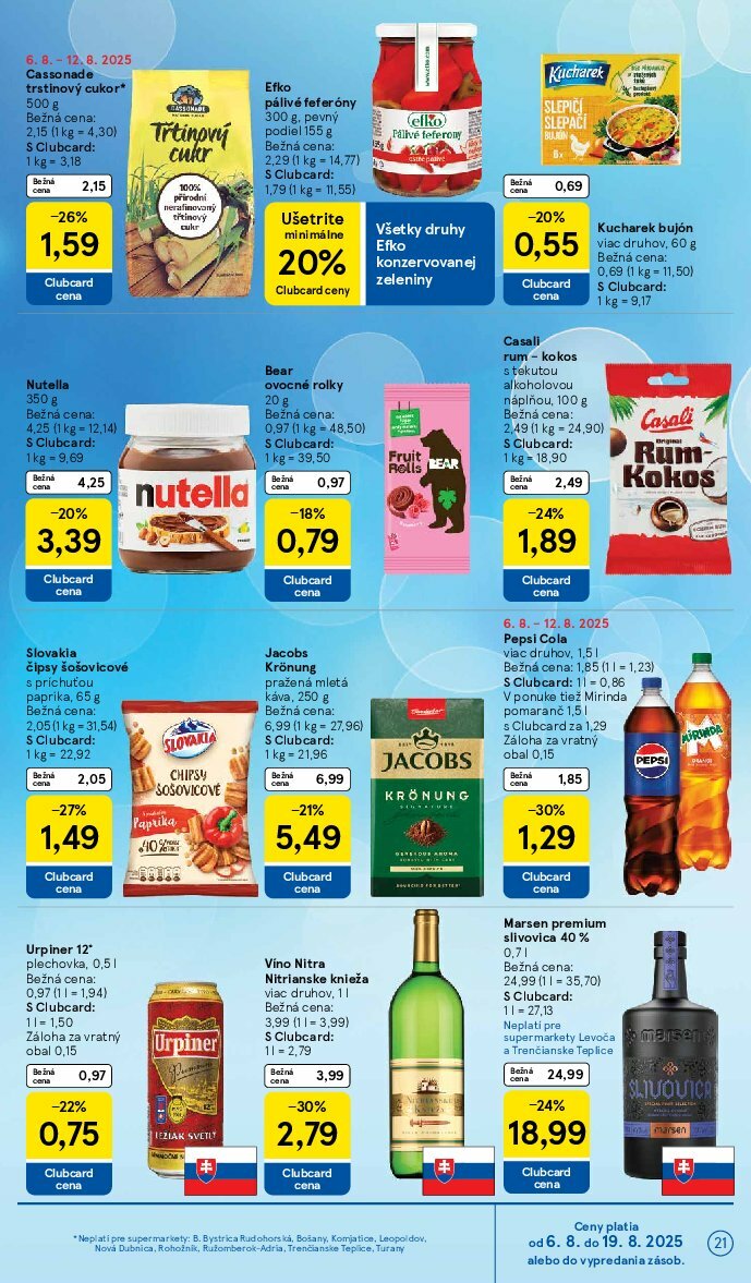 tesco - Leták Tesco supermarket platný od 06.08. do 12.08. - page: 21