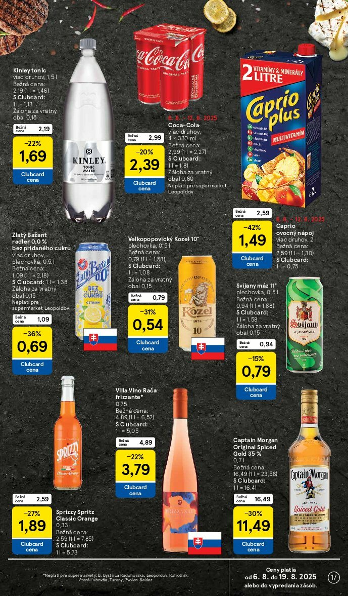 tesco - Leták Tesco supermarket platný od 06.08. do 12.08. - page: 17