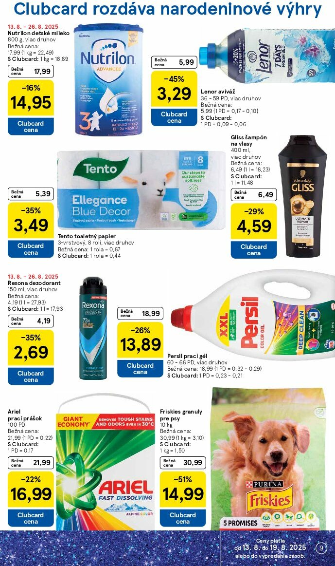 tesco - Leták Tesco platný od 13.08. do 19.08. - page: 9
