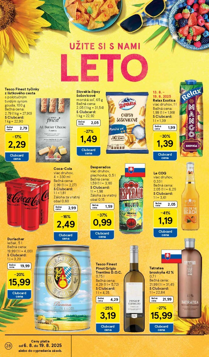 tesco - Leták Tesco platný od 13.08. do 19.08. - page: 28