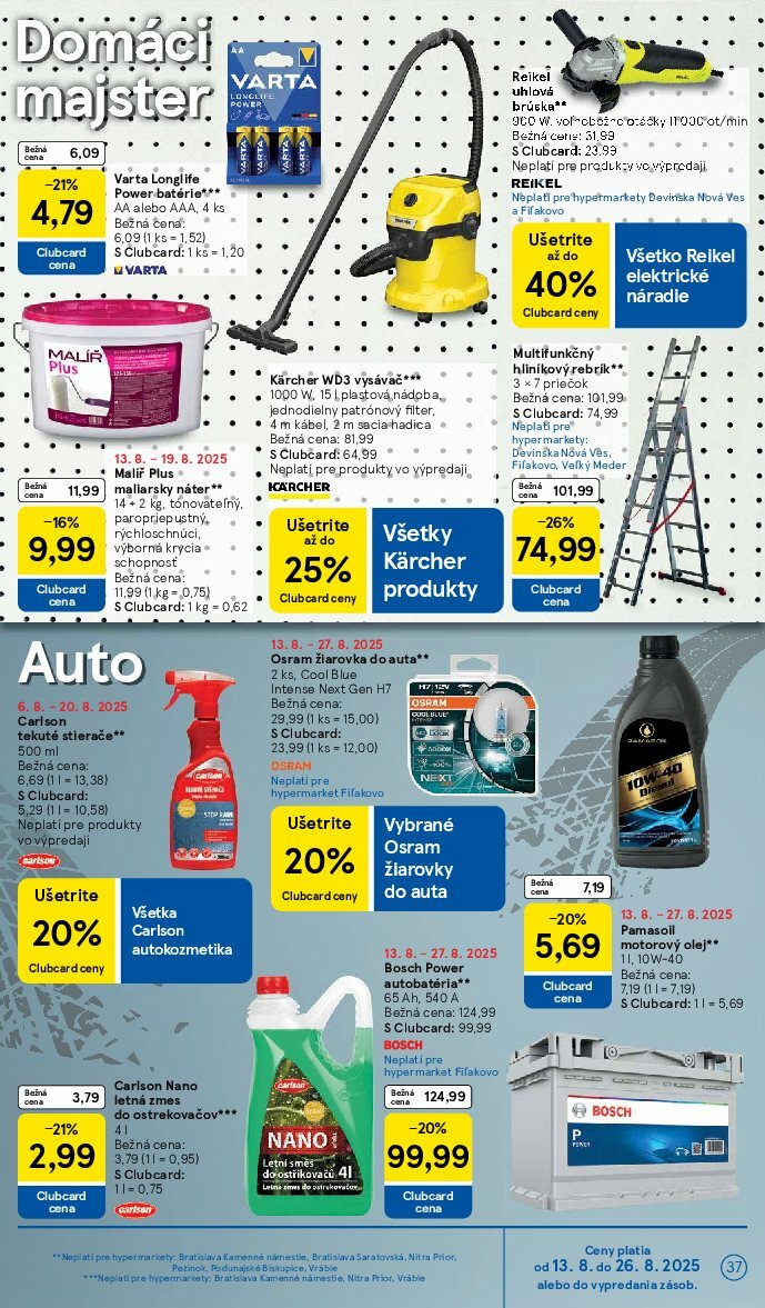 tesco - Leták Tesco platný od 13.08. do 19.08. - page: 37