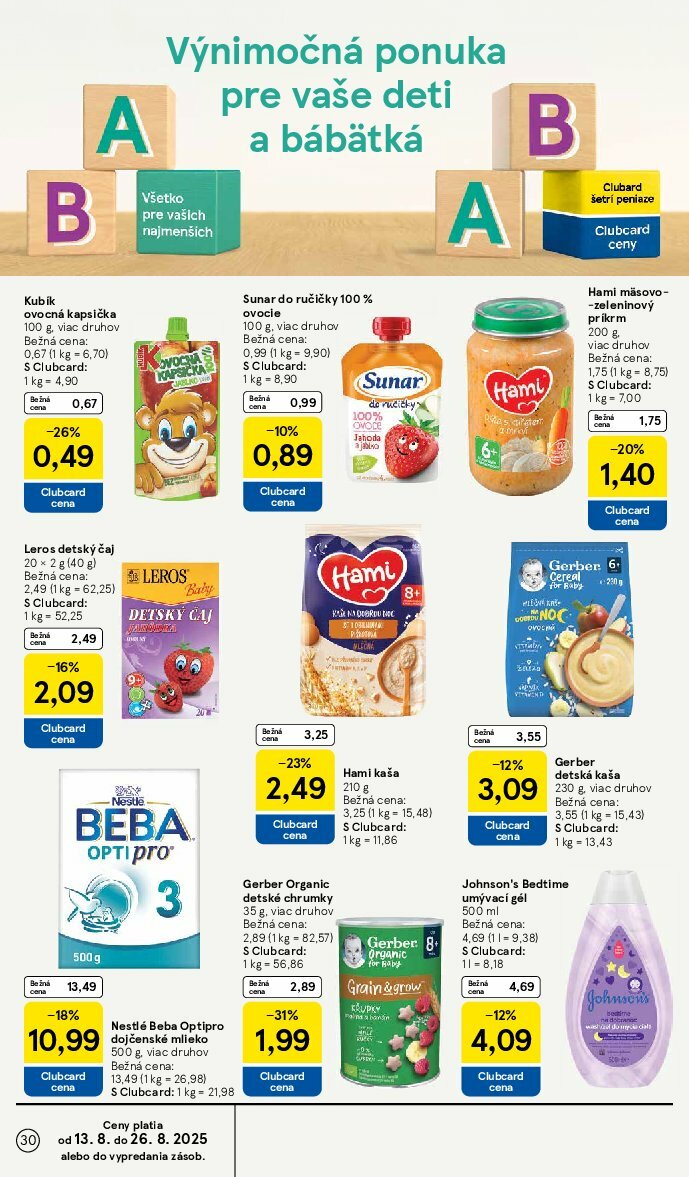 tesco - Leták Tesco platný od 13.08. do 19.08. - page: 30