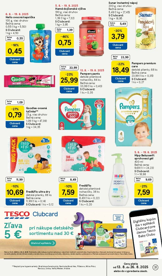 tesco - Leták Tesco platný od 13.08. do 19.08. - page: 31